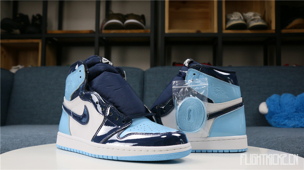 Air Jordan 1 UNC Patent Leather 2019( Based on Europe size)