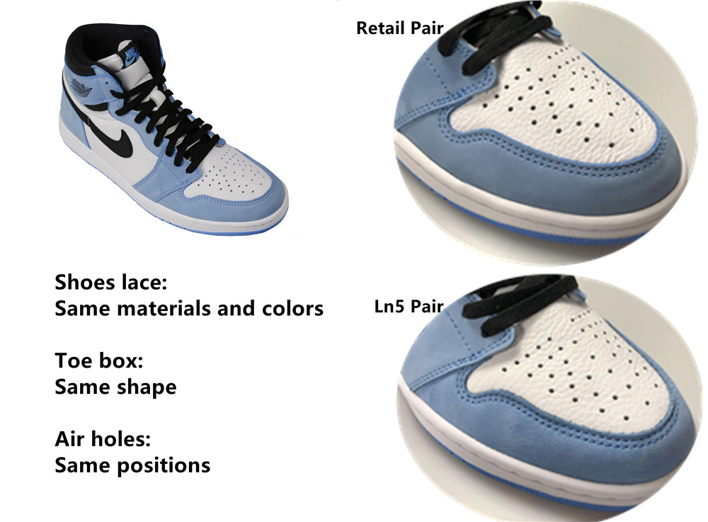 Jordan 1 Retro High White University Blue Black