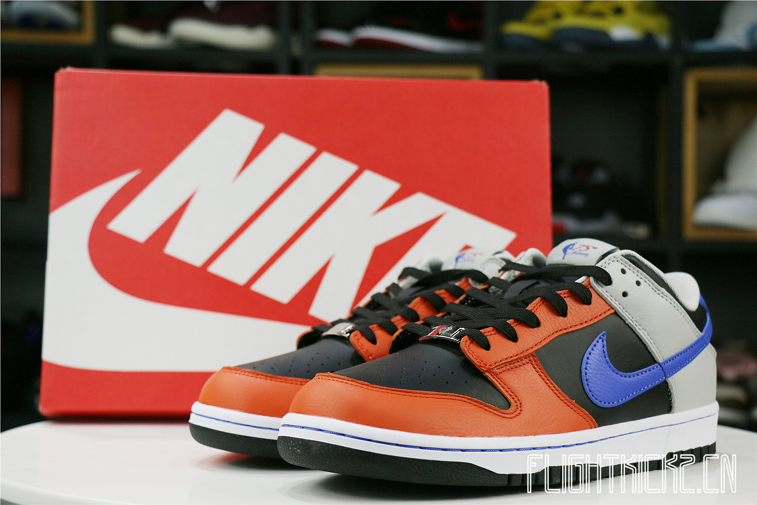Nike Dunk Low EMB NBA 75th Anniversary Knicks