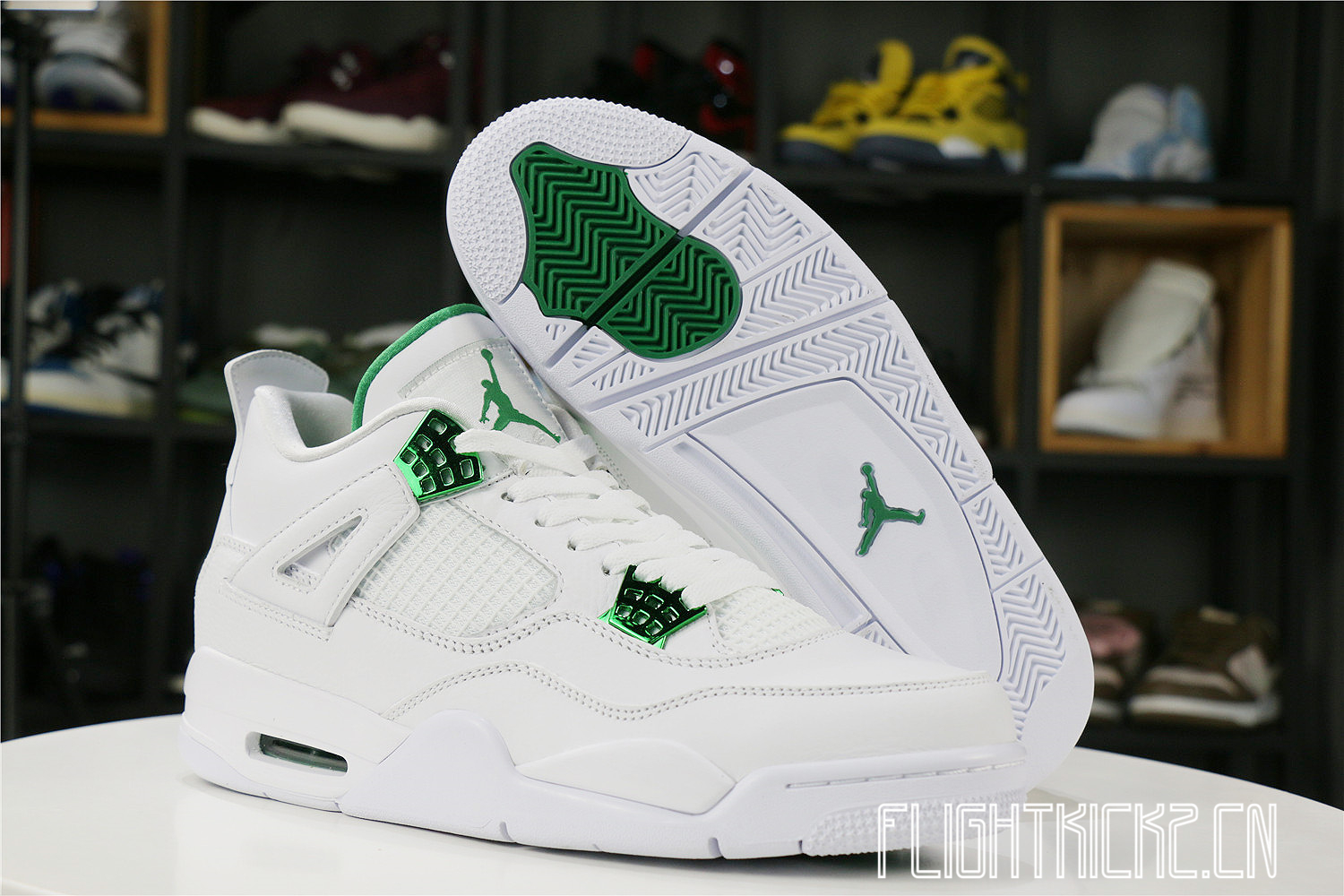Air Jordan 4 Retro Green Metallic 2020(LN5 A1 Batch)