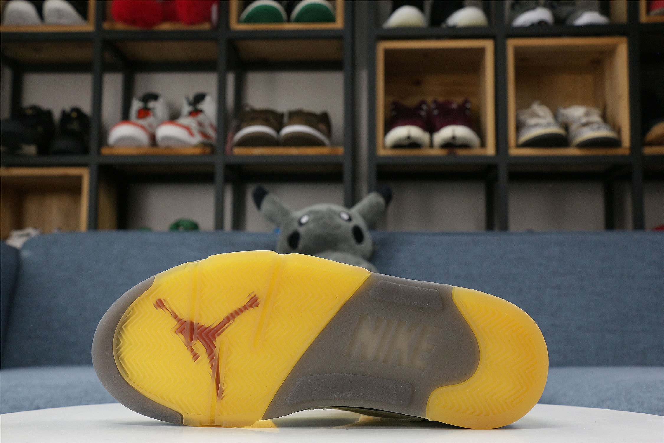 Off White x Air Jordan 5 Retro Sail/Plot twist (LN5 A1 Batch)