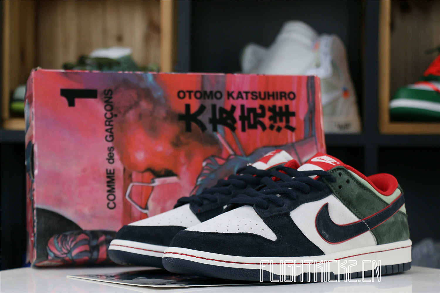 Otomo Katsuhiro x Nike SB Dunk Low Steamboy OST Green Blue Red