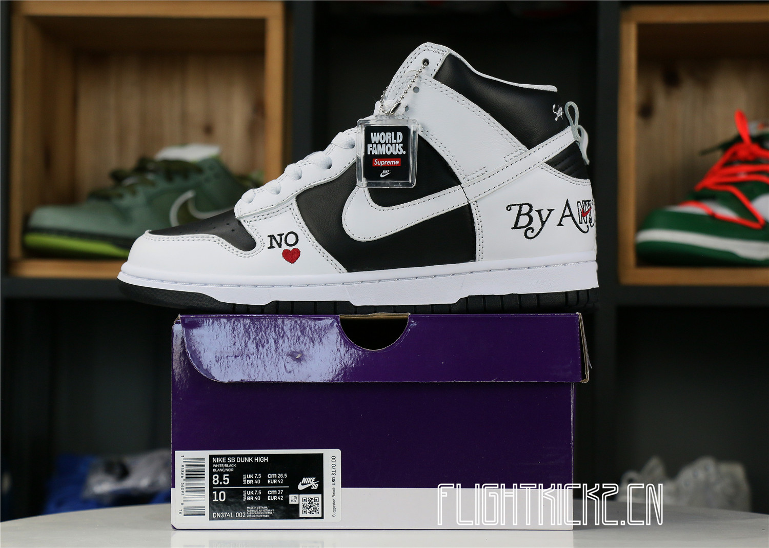 Nike SB Dunk High Supreme By Any Means Black