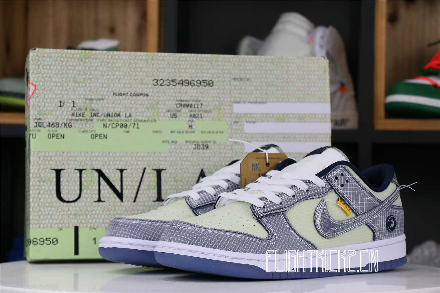 UNION LA X DUNK LOW ‘PASSPORT PACK – PISTACHIO’
