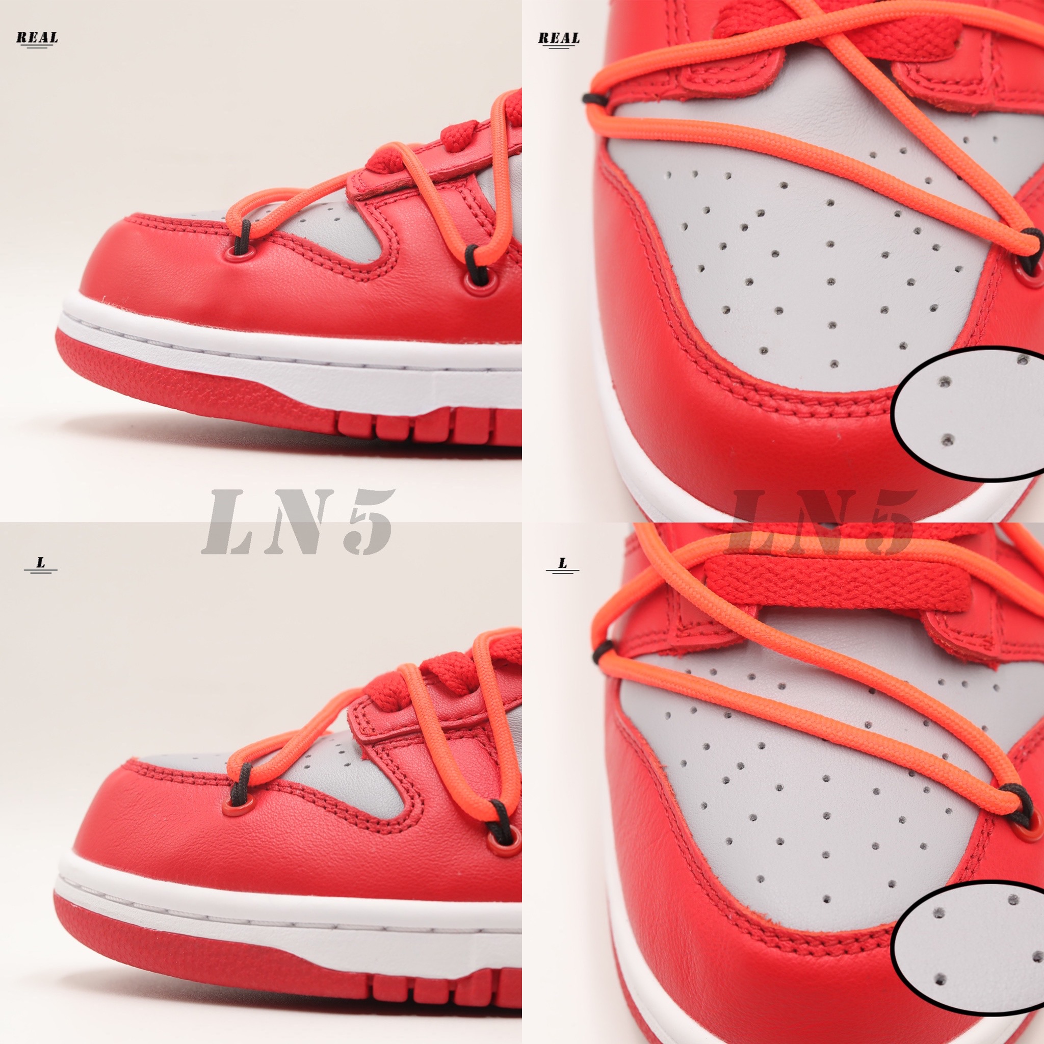 Off White X Nike SB Dunk University Red 2019(LN5 A1 Batch)