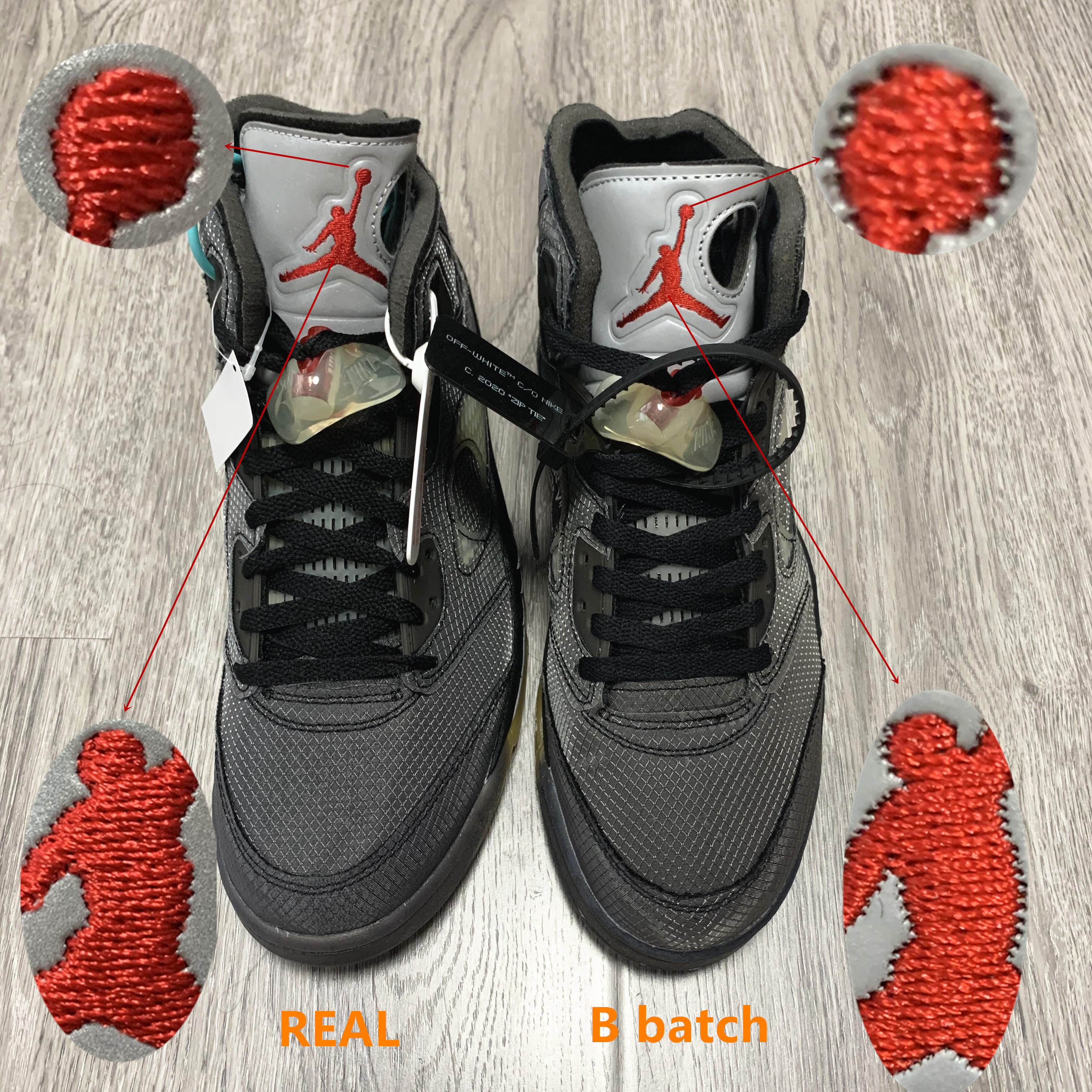 Off White x Air Jordan 5 Retro SP Muslin (LN5 A1 Batch)
