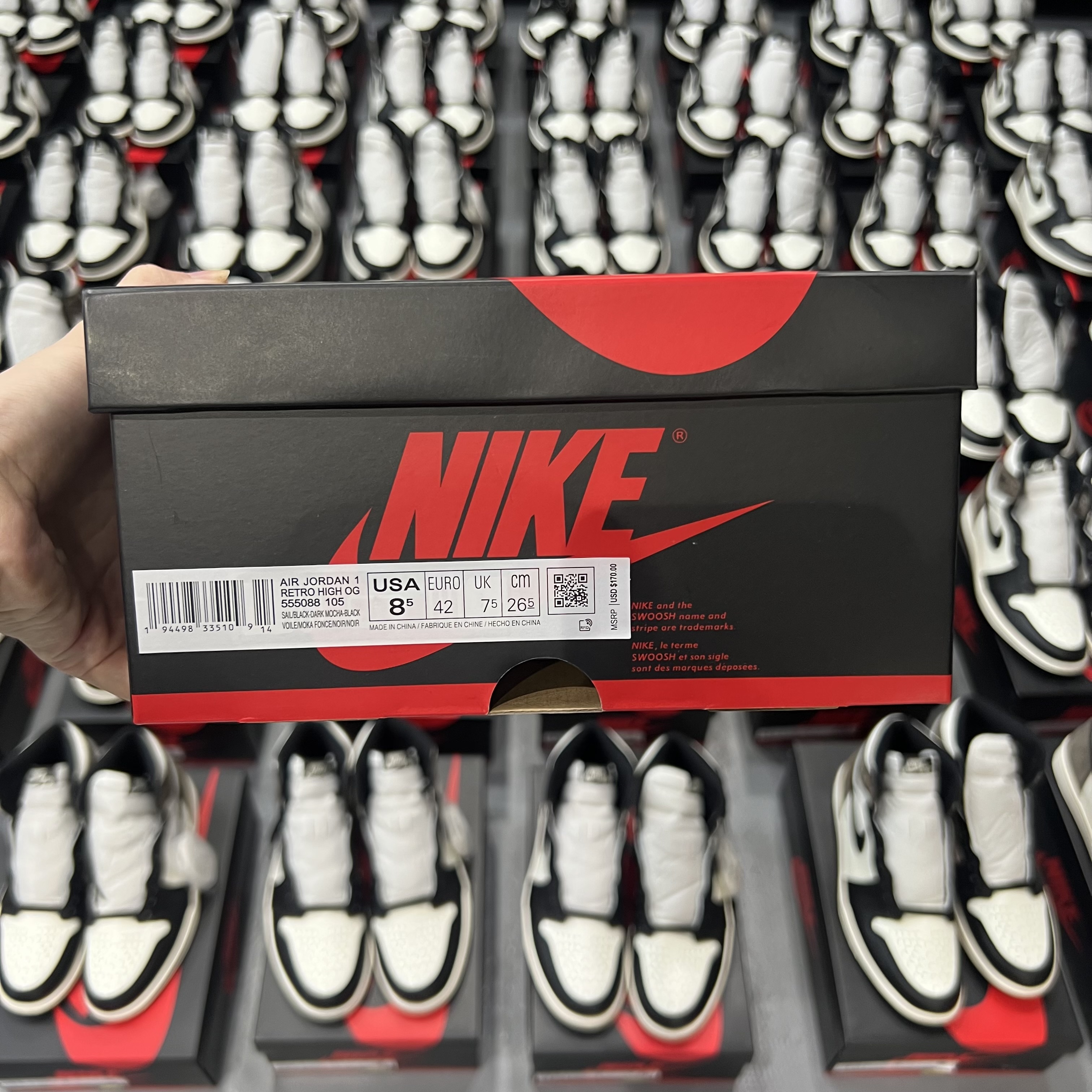 Jordan 1 Retro High Dark Mocha 2020 (LN5 A1 Batch)