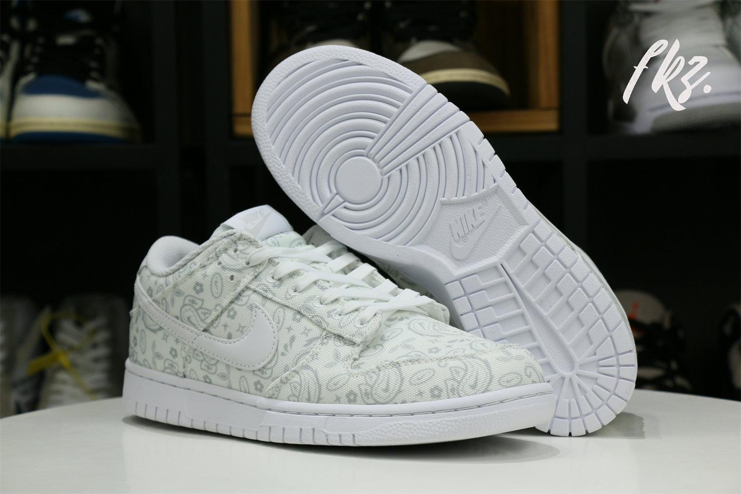 Nike Dunk Low White Paisley