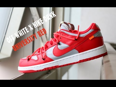 Off White X Nike SB Dunk University Red 2019(LN5 A1 Batch)