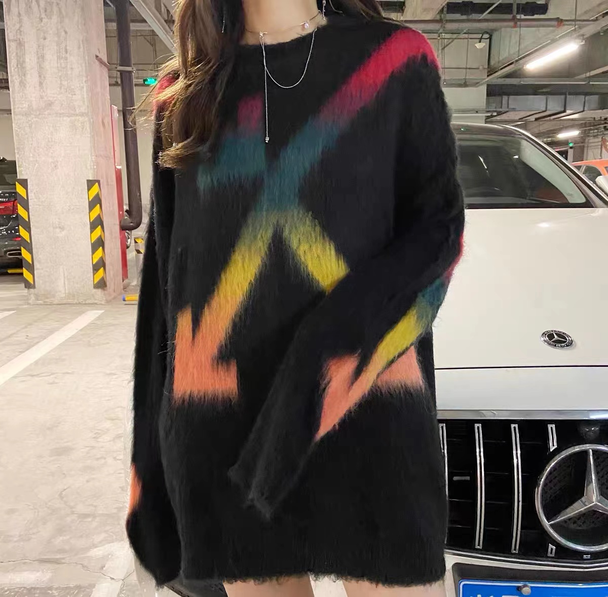 OFF WHITE Mohair Sweater