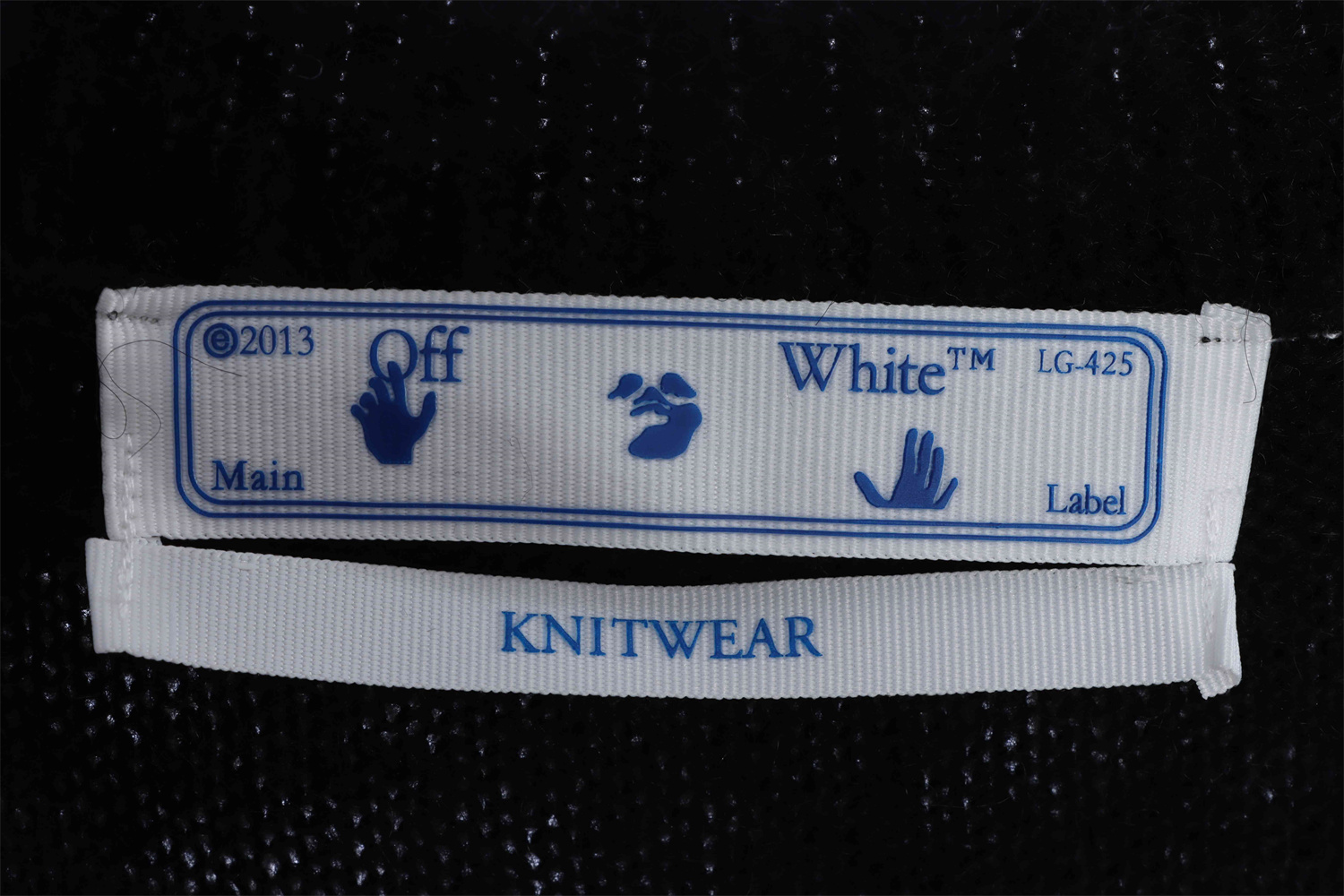 OFF WHITE Mohair Sweater Gradient 3