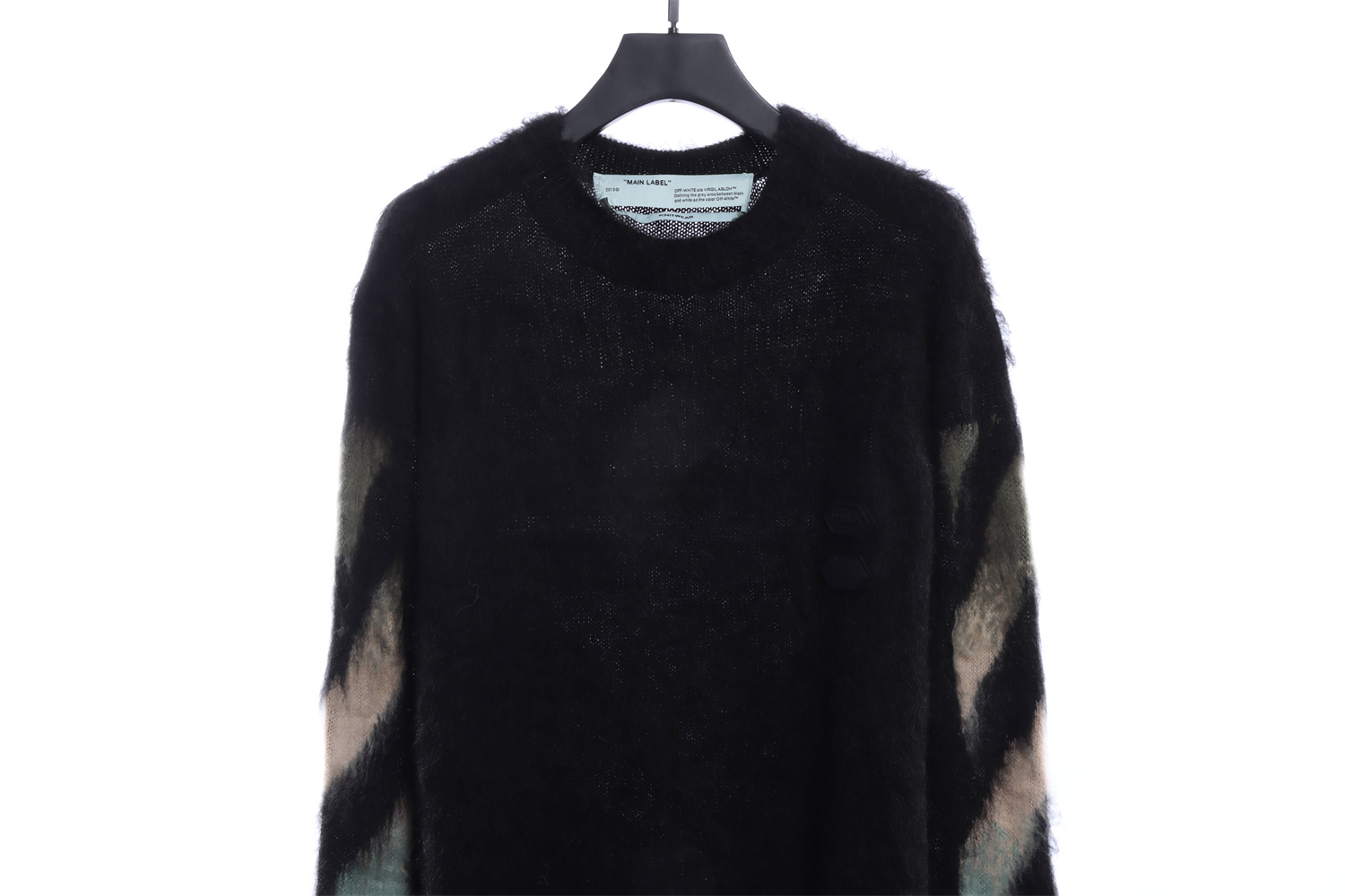 OFF WHITE Mohair Sweater Gradient 3