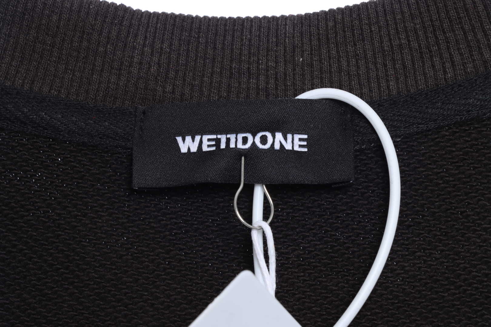 W3LL mirror image silicone letter hoodie