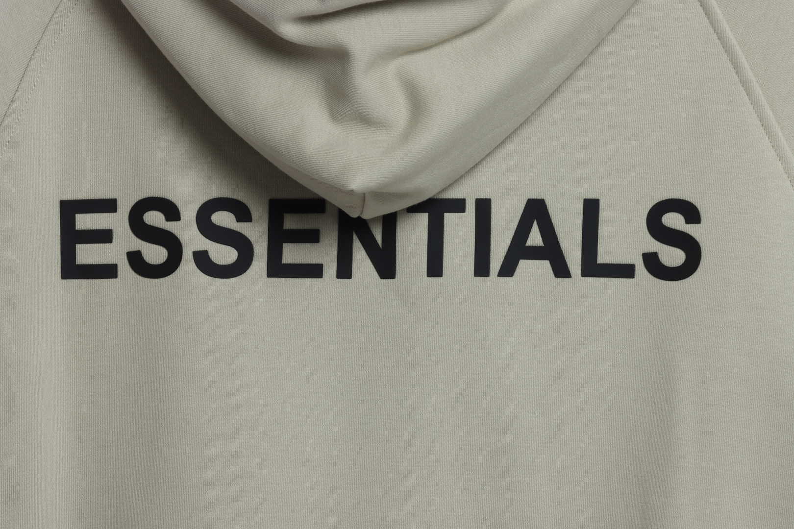 Double Line Back Silicone Lettering Zip Hoodie