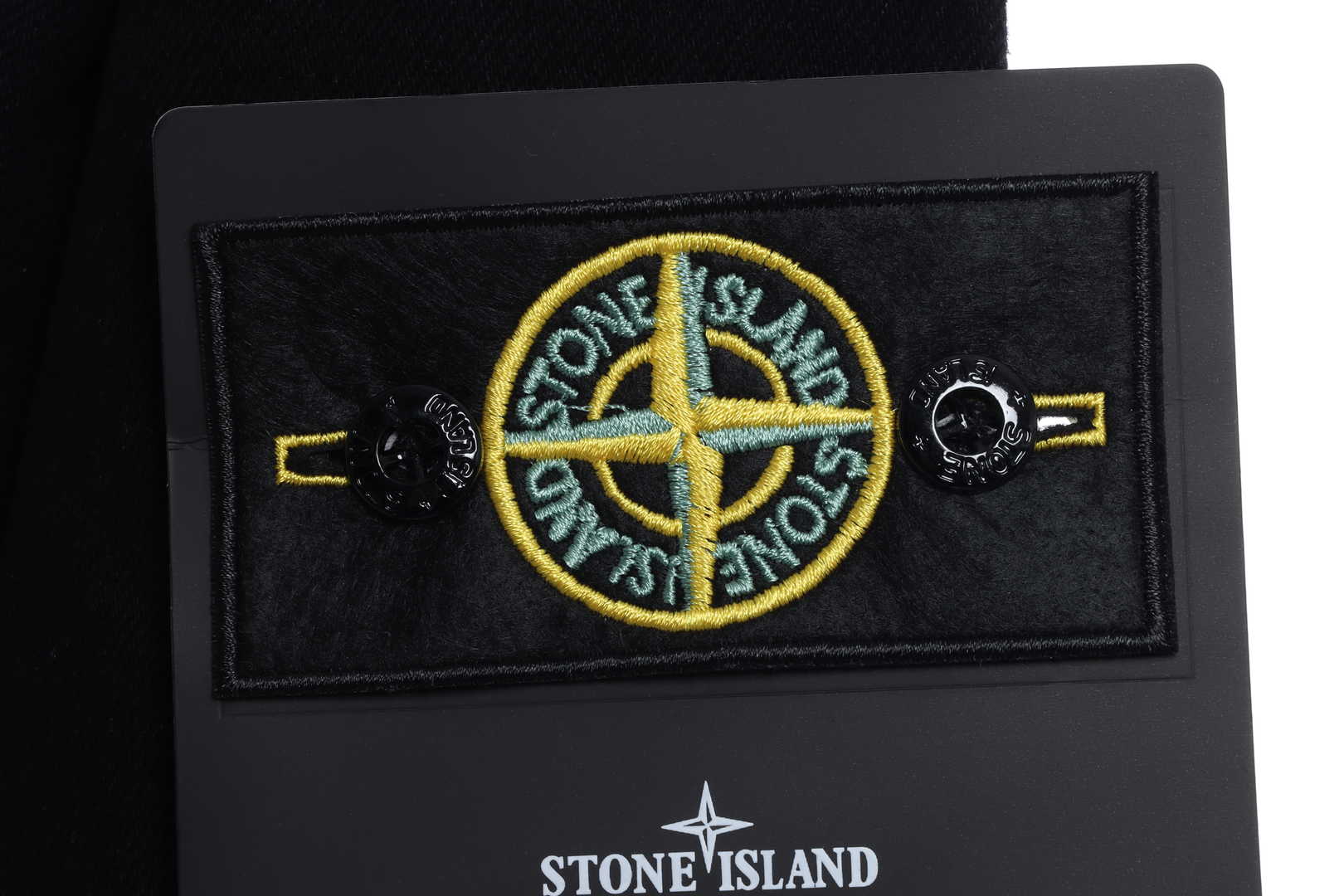 St0ne Island distressed armband denim jacket