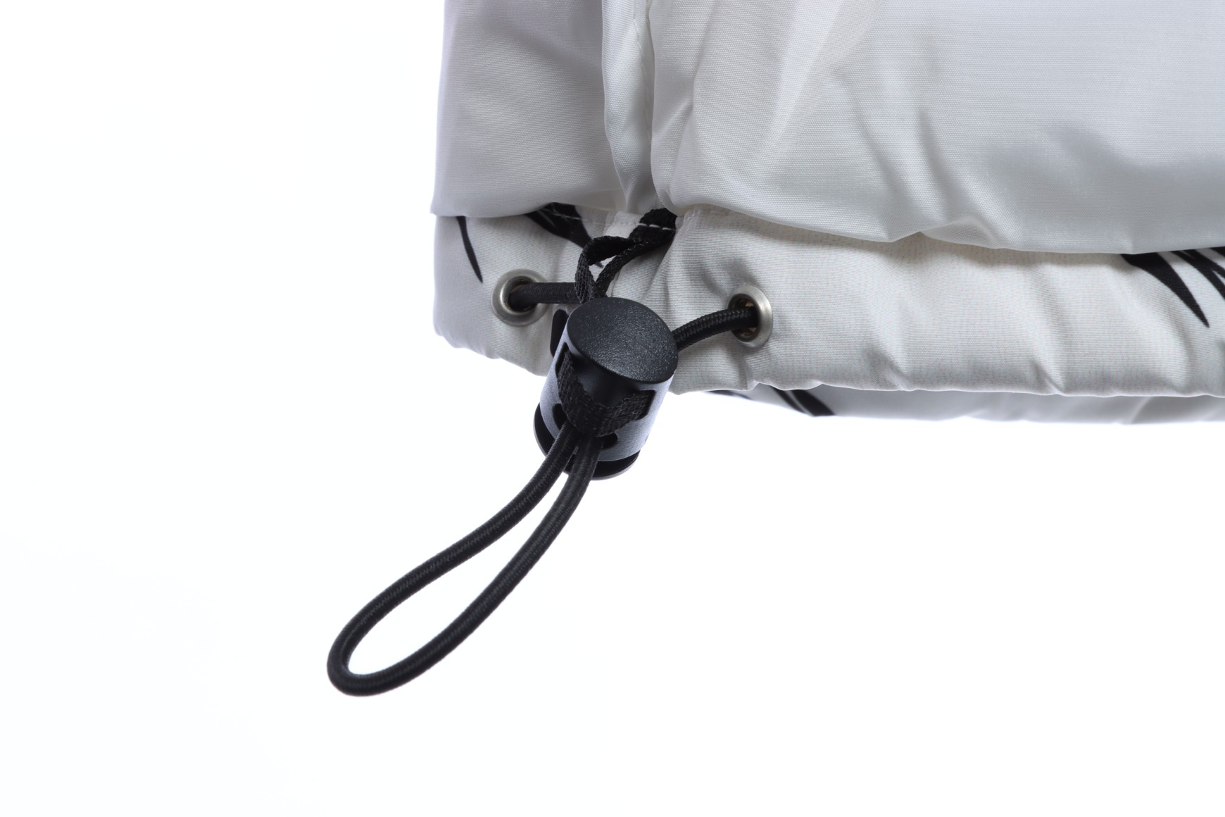 White ‘ZebraLogoPattern’ Down Jacket