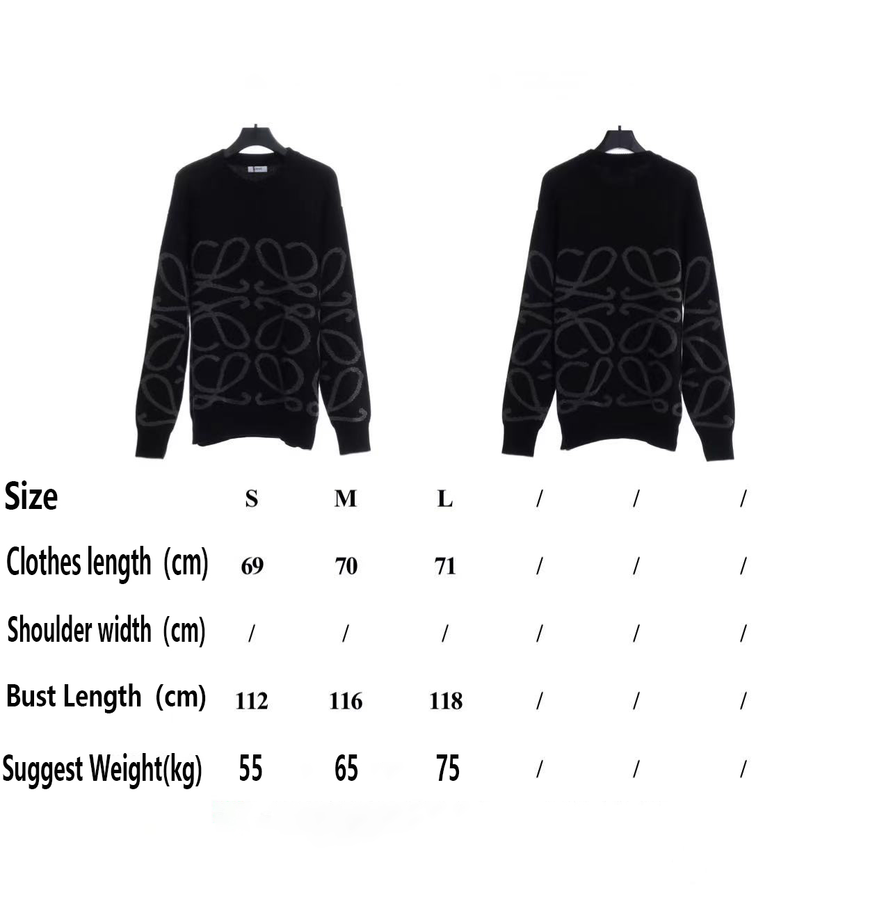 LOEVVE 22SS autumn and winter new round neck jacquard wool sweater