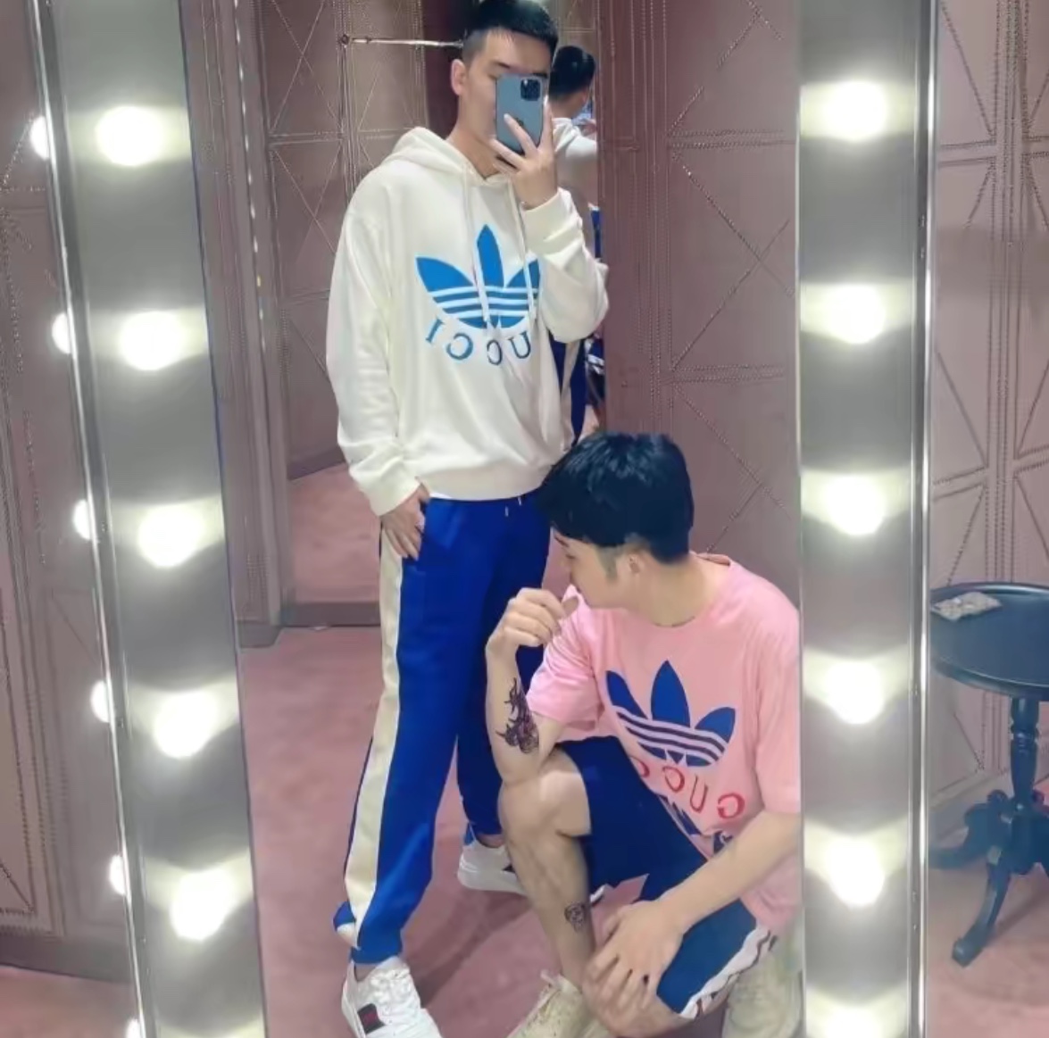 G family co-branded clover series embroidered LOGO hoodie