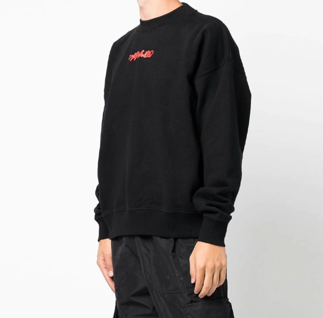 OFFWHITE (OW) environmental limited logo red arrow sweatshirt