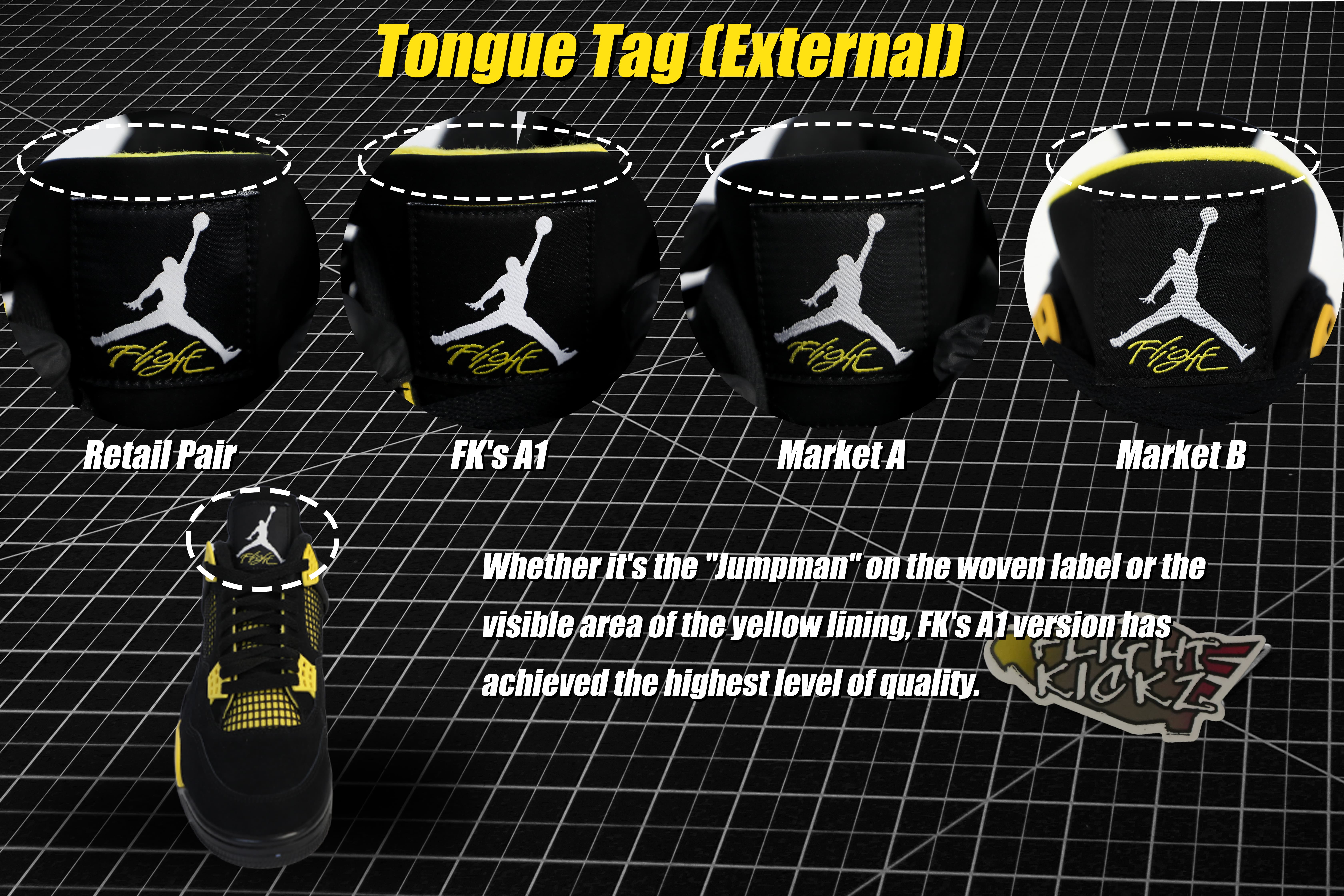 Air Jordan 4 Retro Thunder 2023 (LN5 A1 Batch)