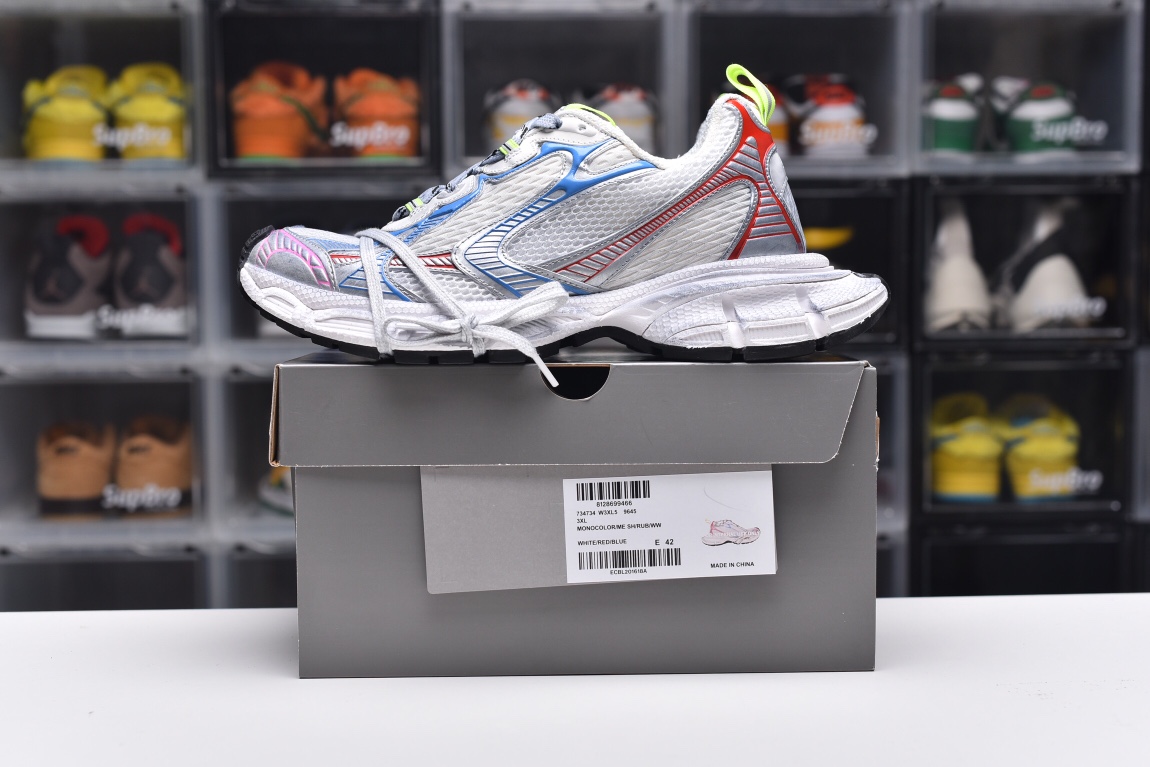 Balenciag* 3XL White Multicolor