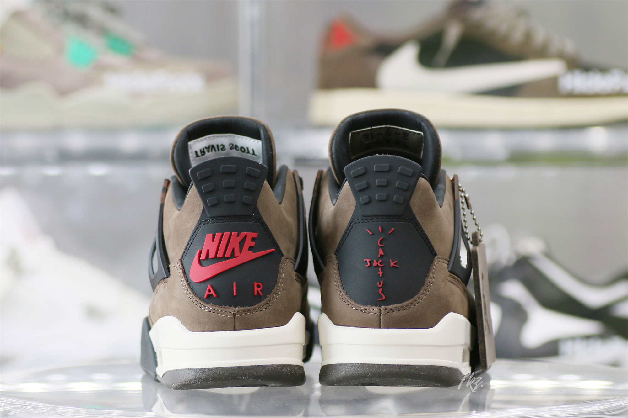 Air Jordan 4 Retro Travis Scott Olive Custom Shoes