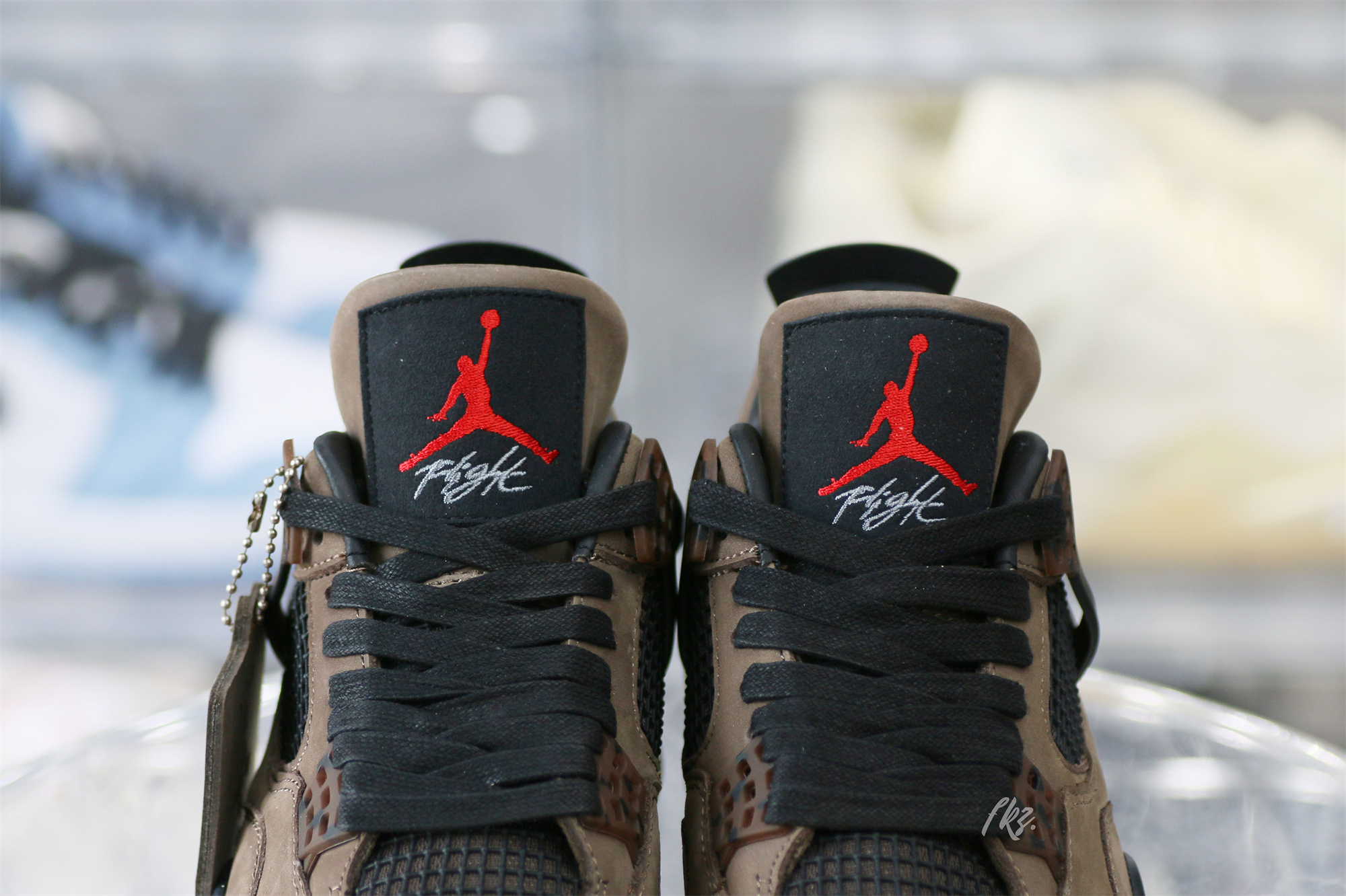 Air Jordan 4 Retro Travis Scott Olive Custom Shoes