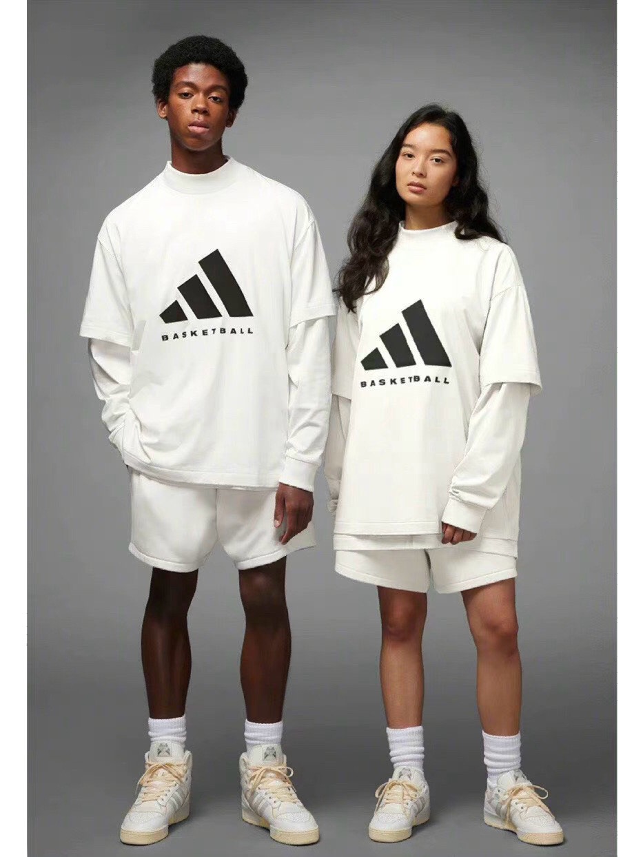 AD basketball series hot stamping and embossing short sleeves