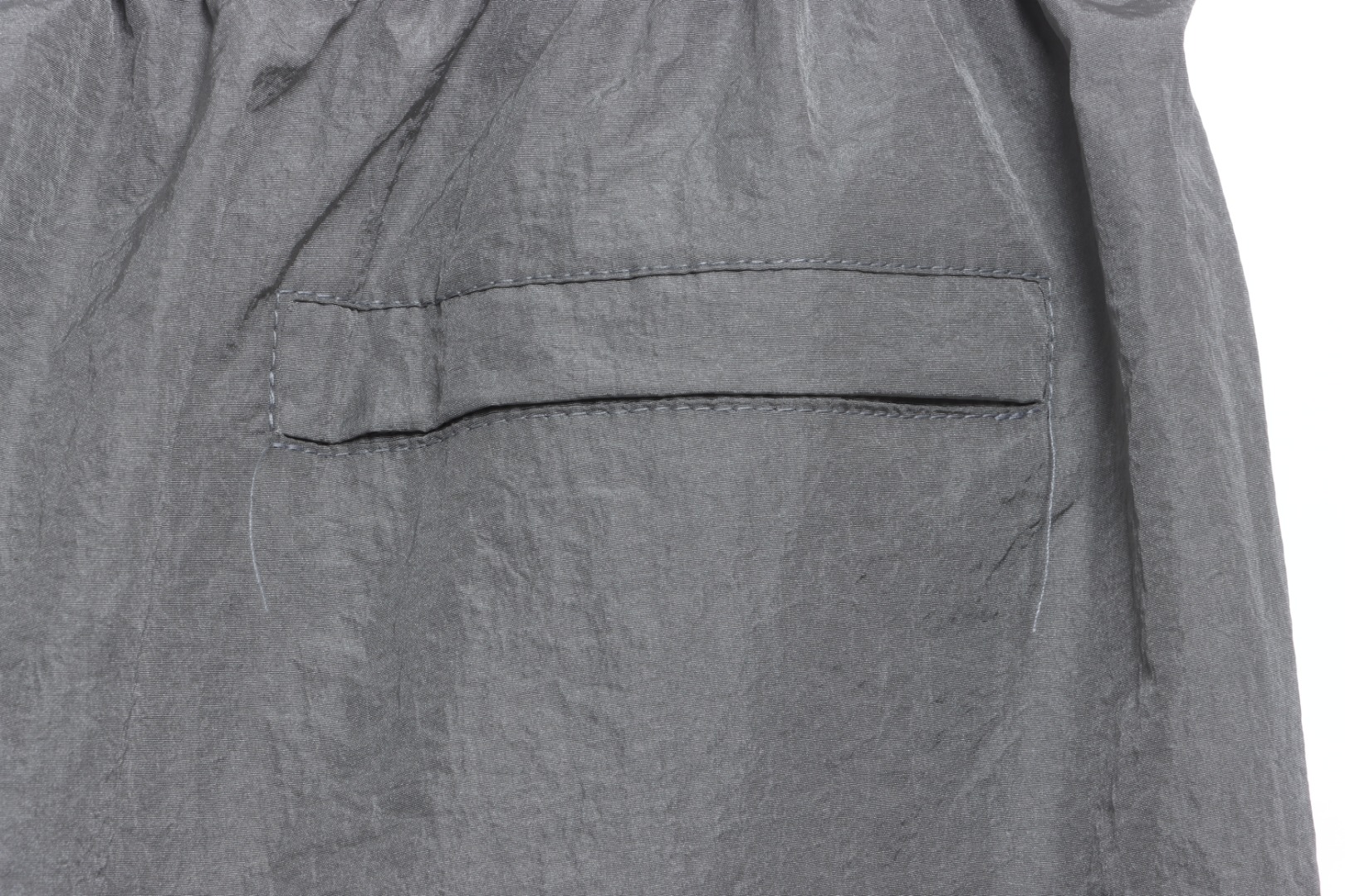 Stone Island Side compass large embroidered shorts gray