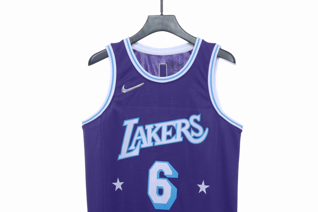 NBA Lakers James James No. 6 jersey