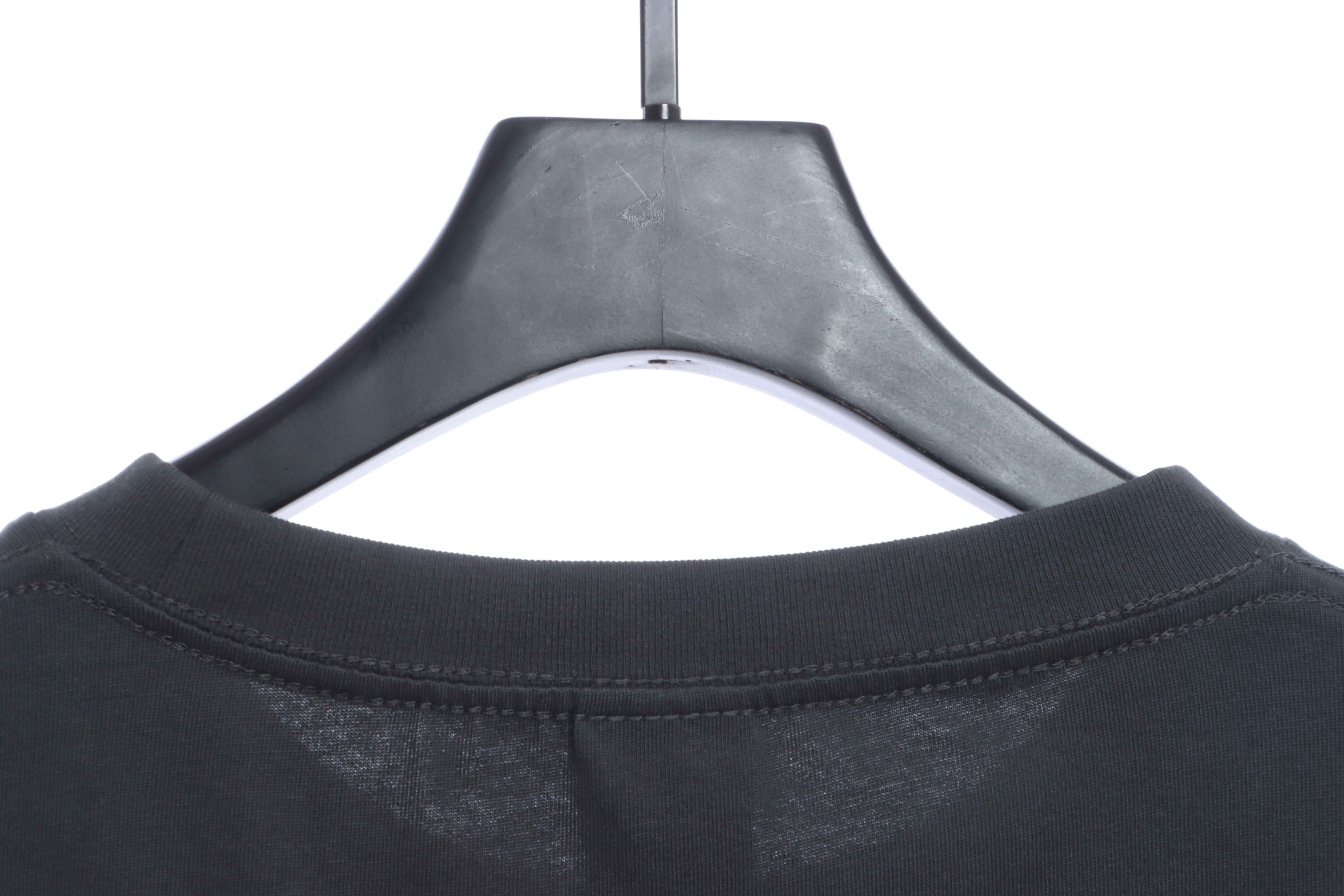 FAR.ARCHIVE Green Letter Print Short Sleeve T-Shirt