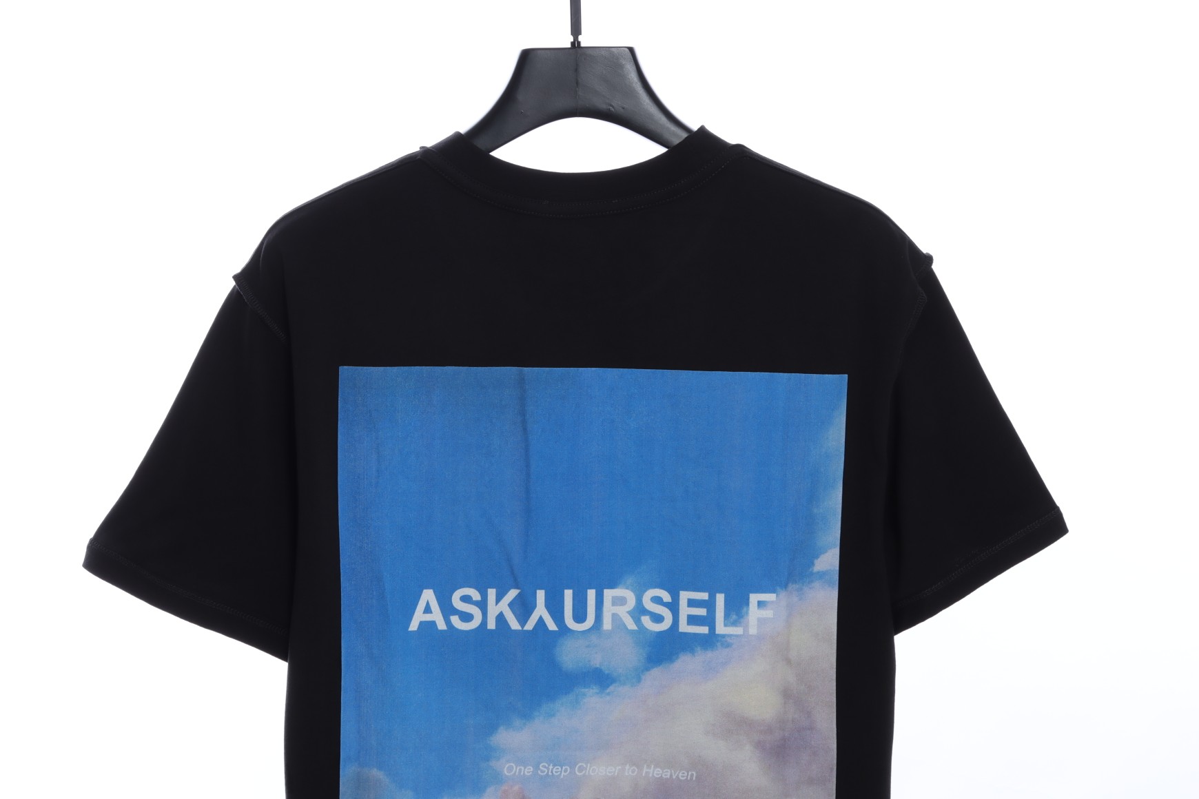 ASK Sky Symphony Reflective Letter Print Short Sleeves