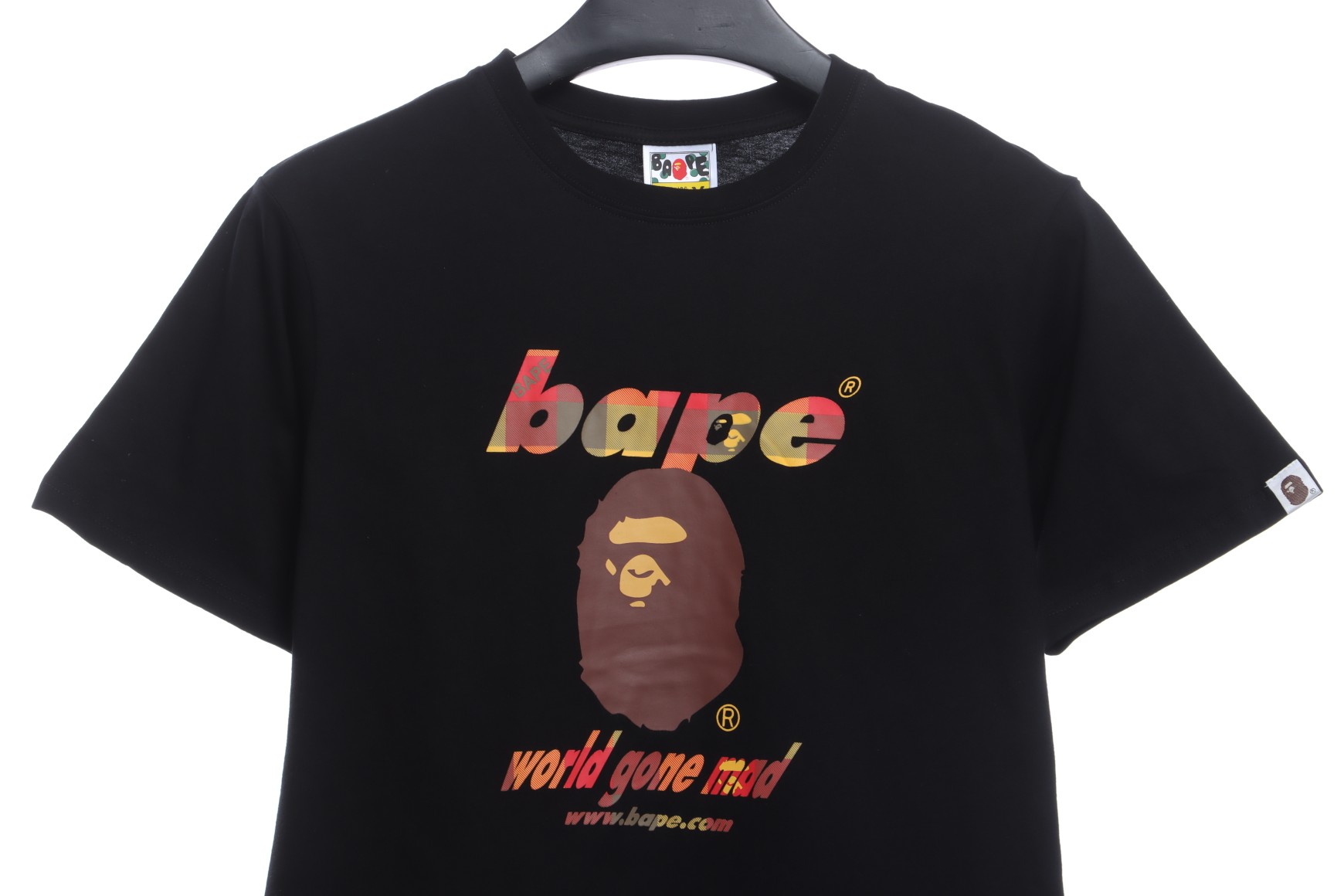 BAPE ape head crazy world series short sleeves