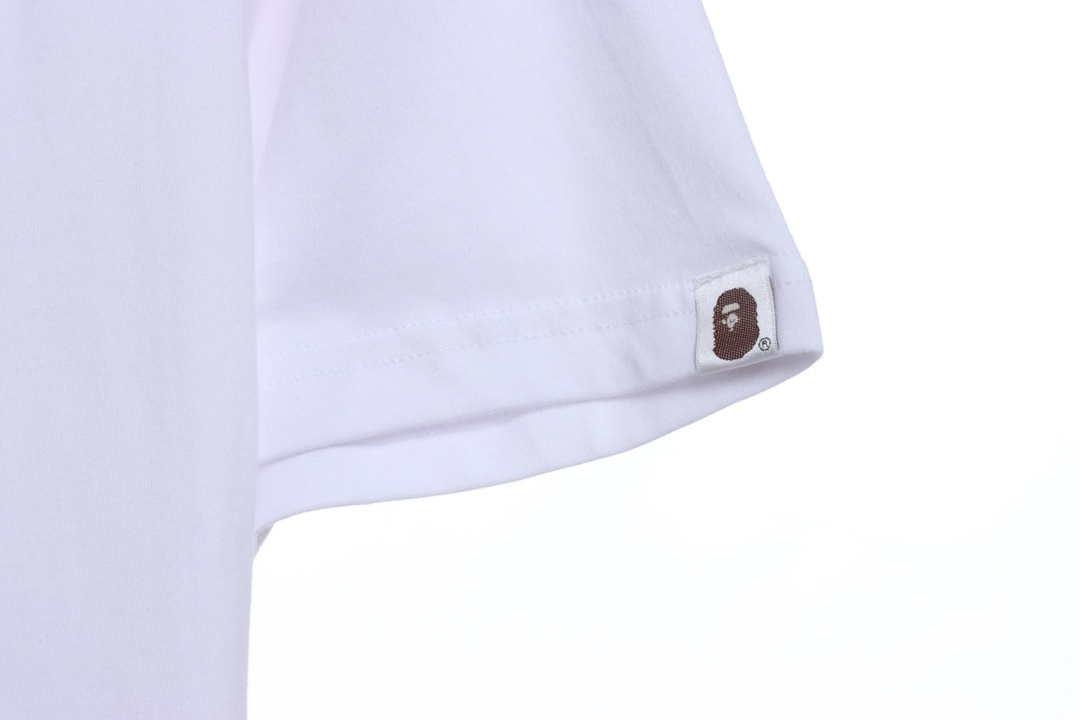 BAPE camouflage ape head reflective letter printing short sleeves