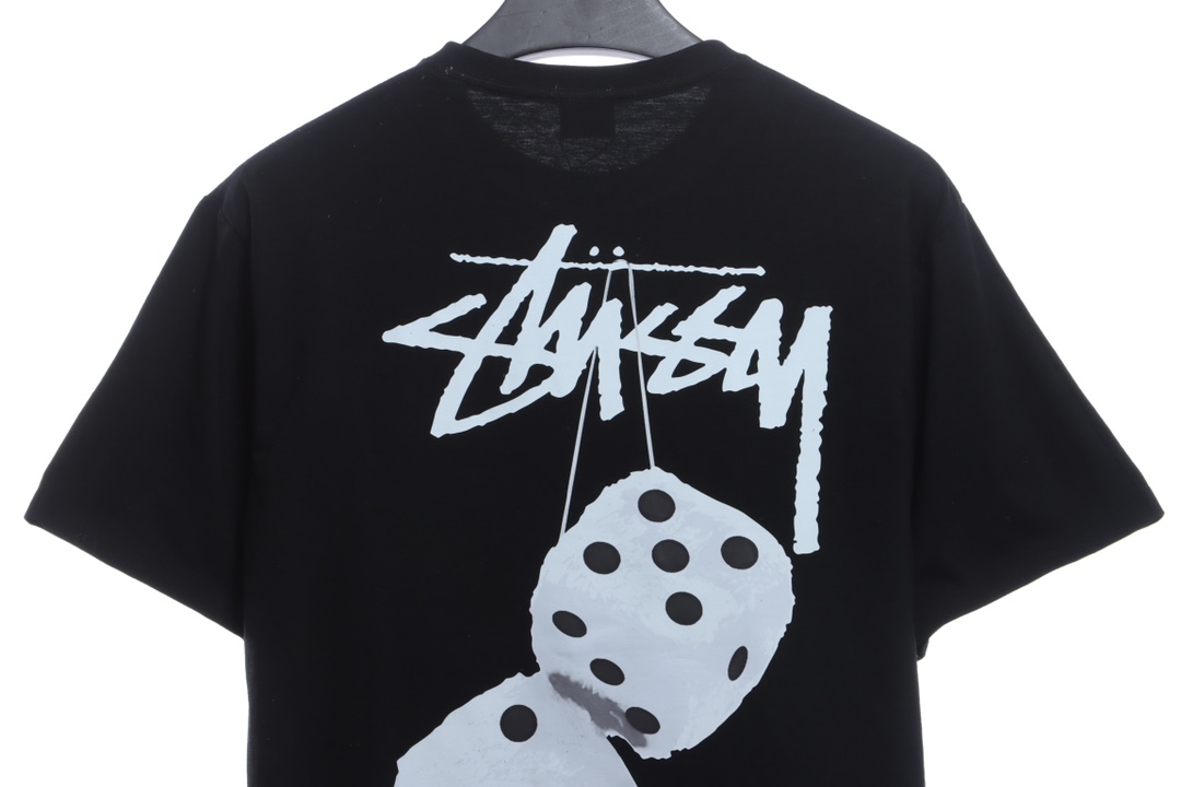 Stussy dice printing short-sleeved