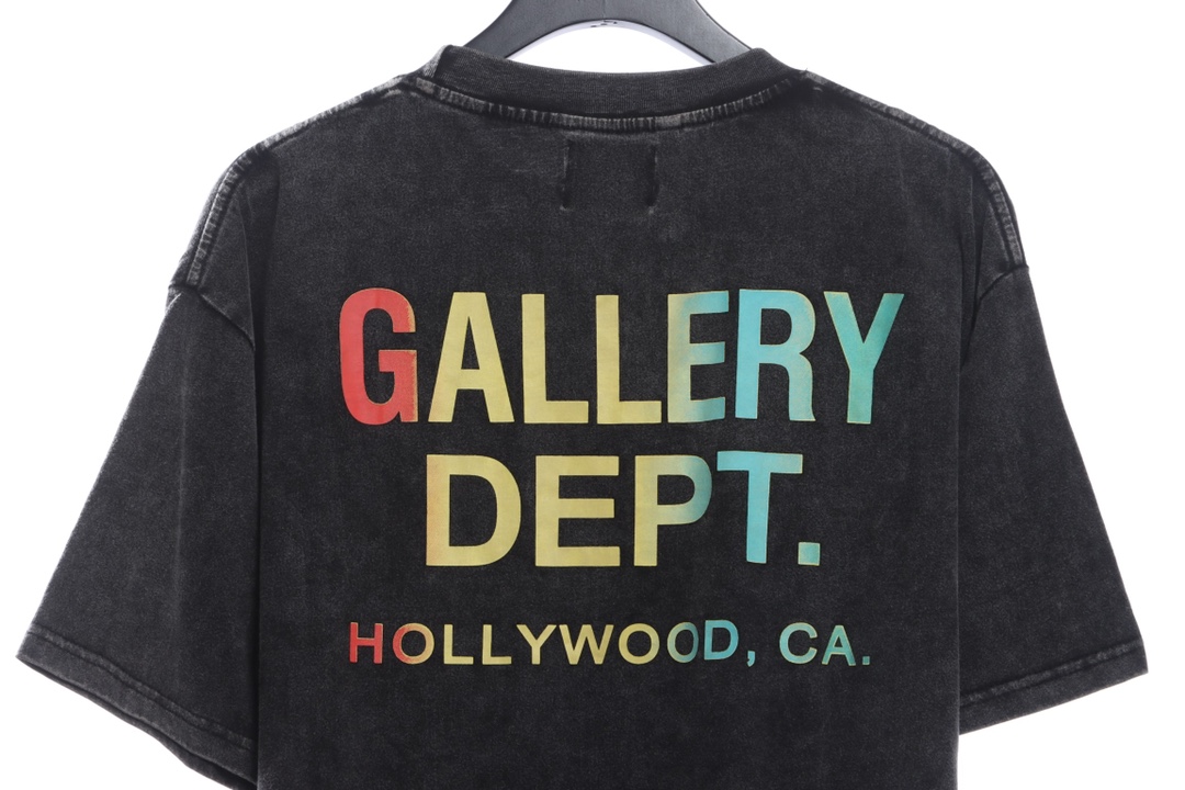 GALLERY DEPT retro gradient letter print short sleeves