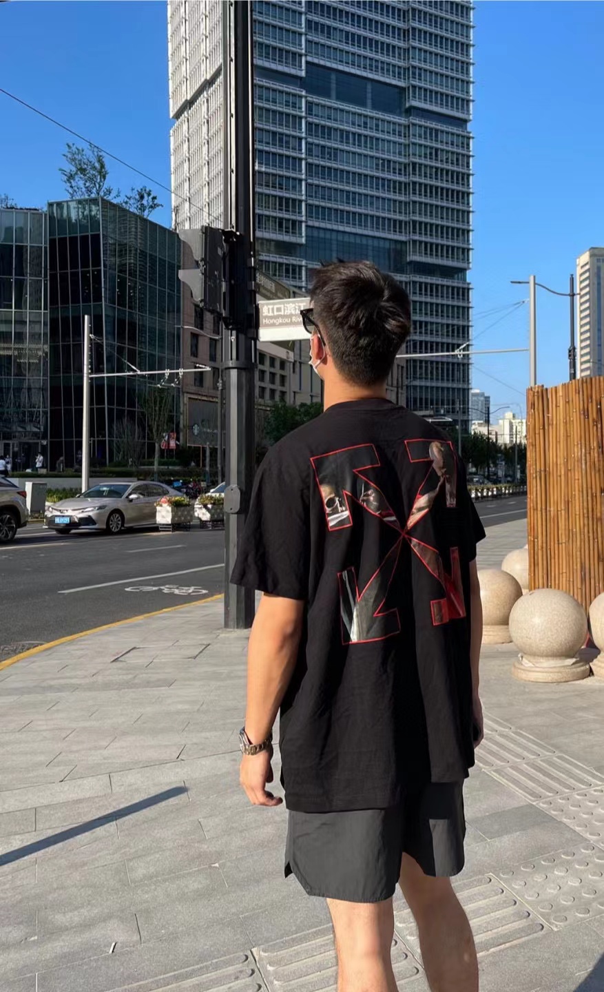 OW red religious short sleeve