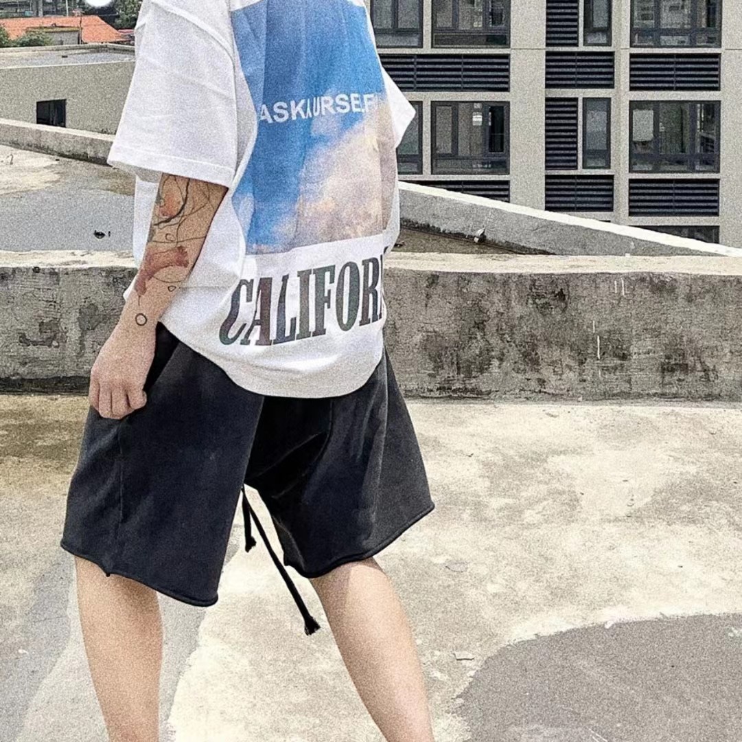 ASK Sky Symphony Reflective Letter Print Short Sleeves