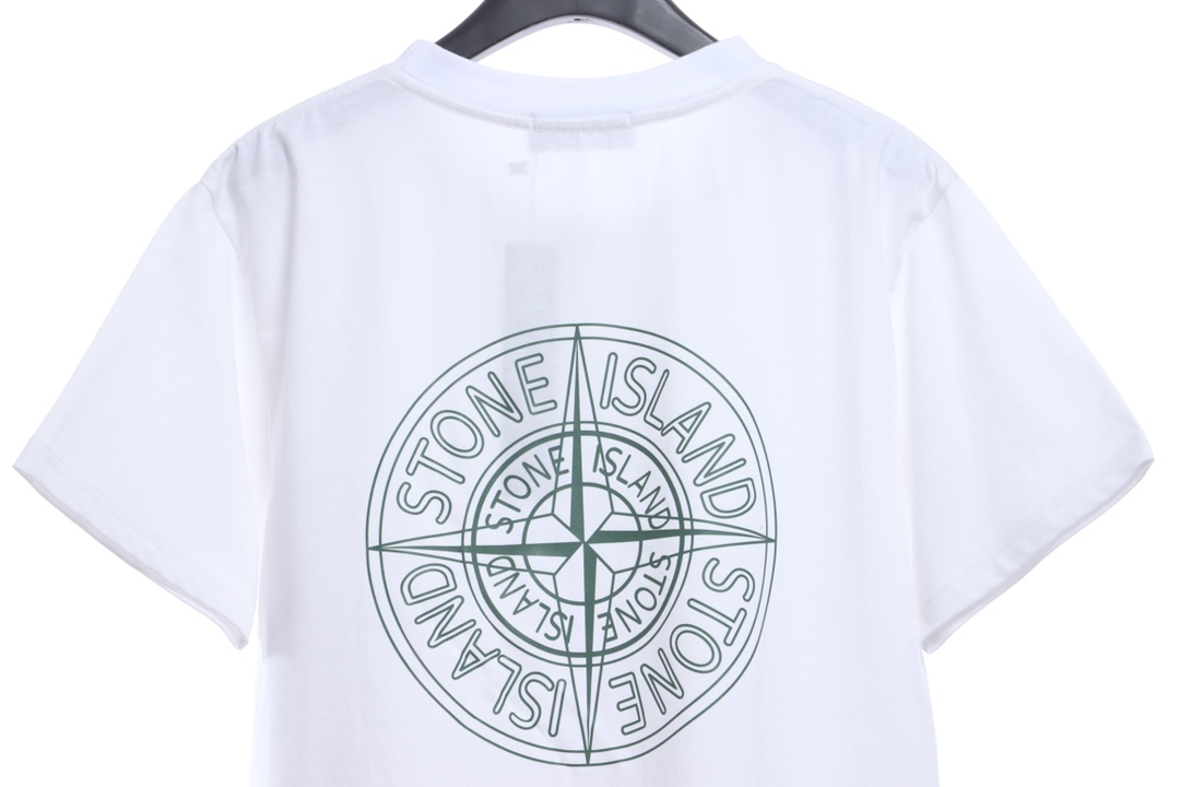 Stone Island Back Large Compass Logo Print Short Sleeves