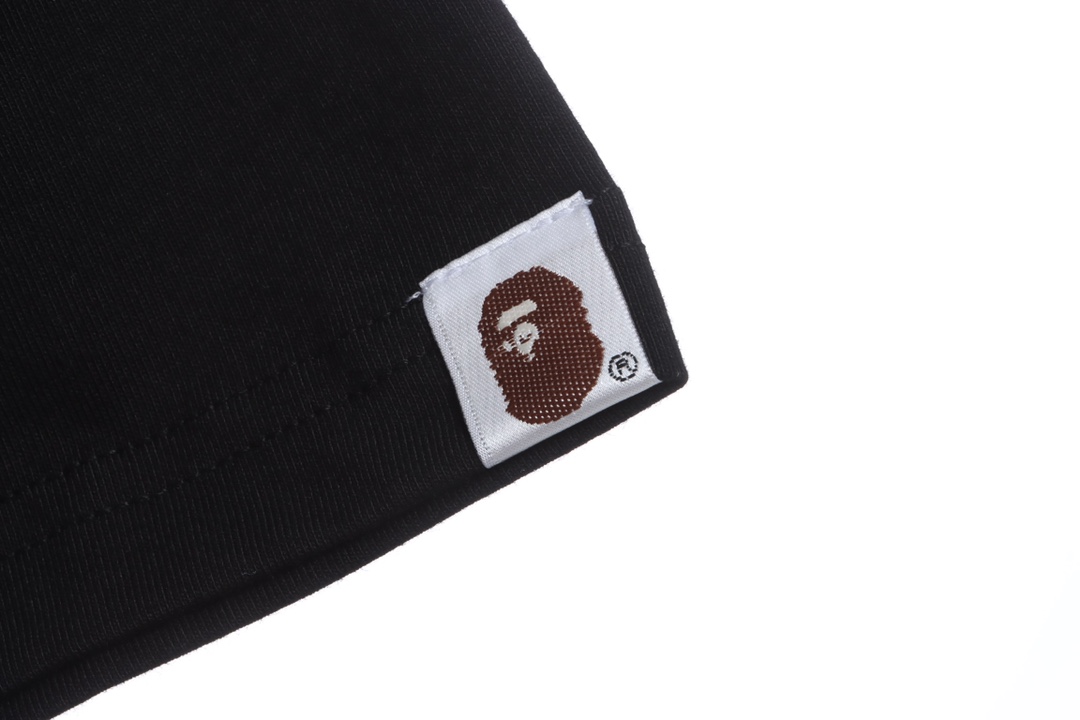 BAPE camouflage ape head pattern hit color letter printing short sleeves