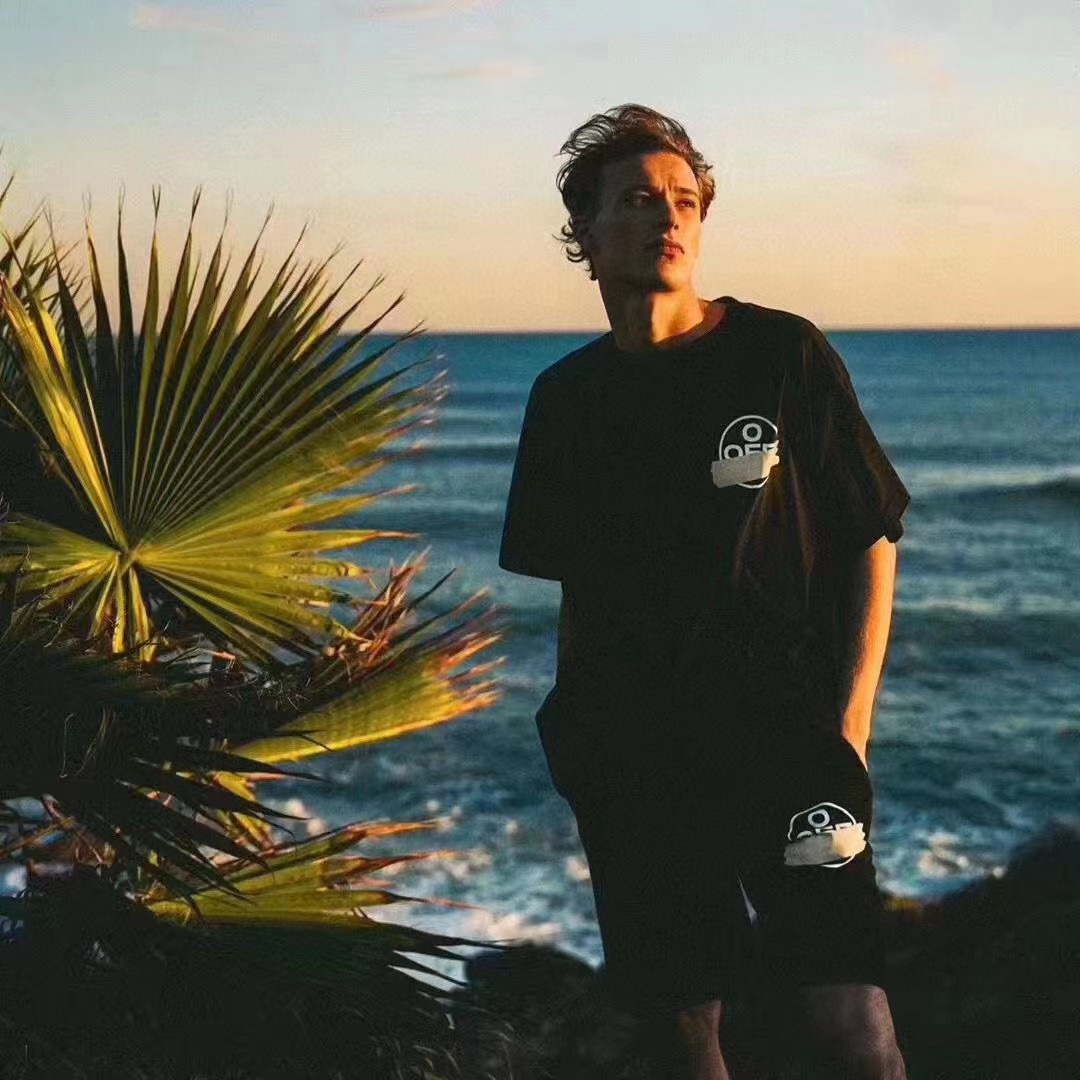 OW striped printed shorts