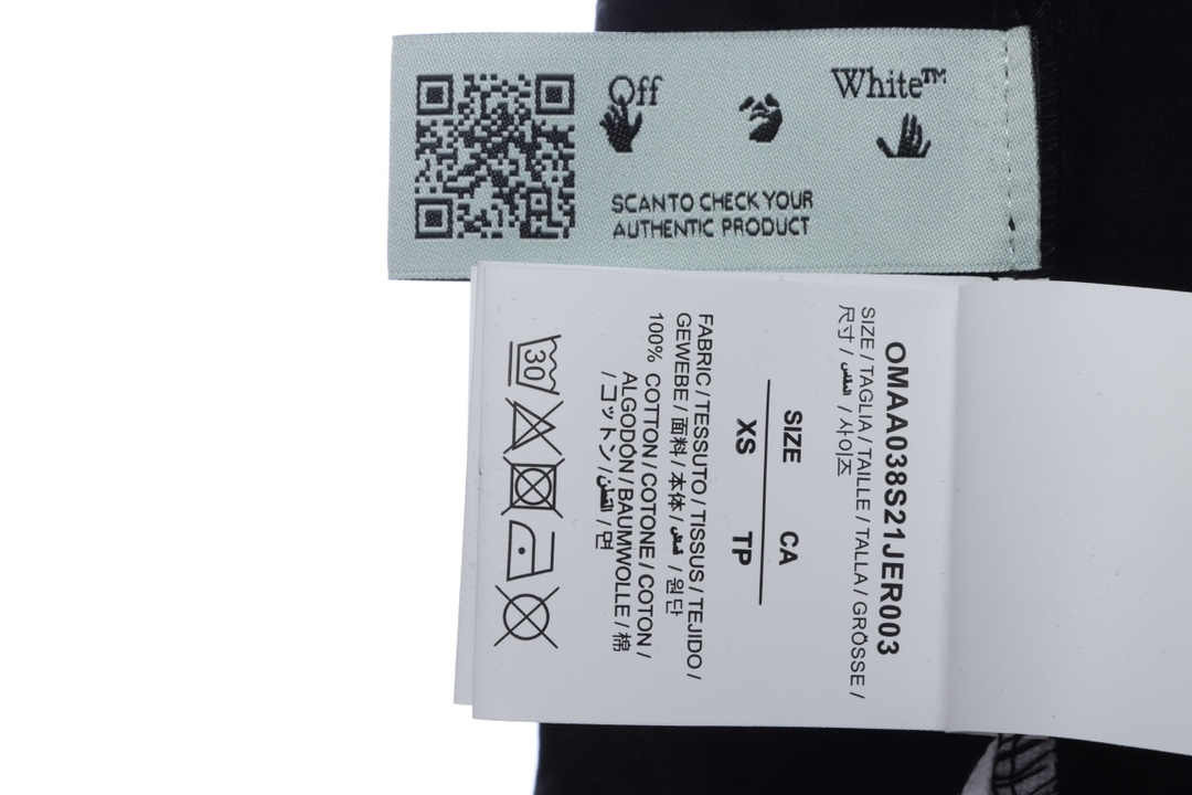 OW Acrylic Arrow Print Short Sleeve