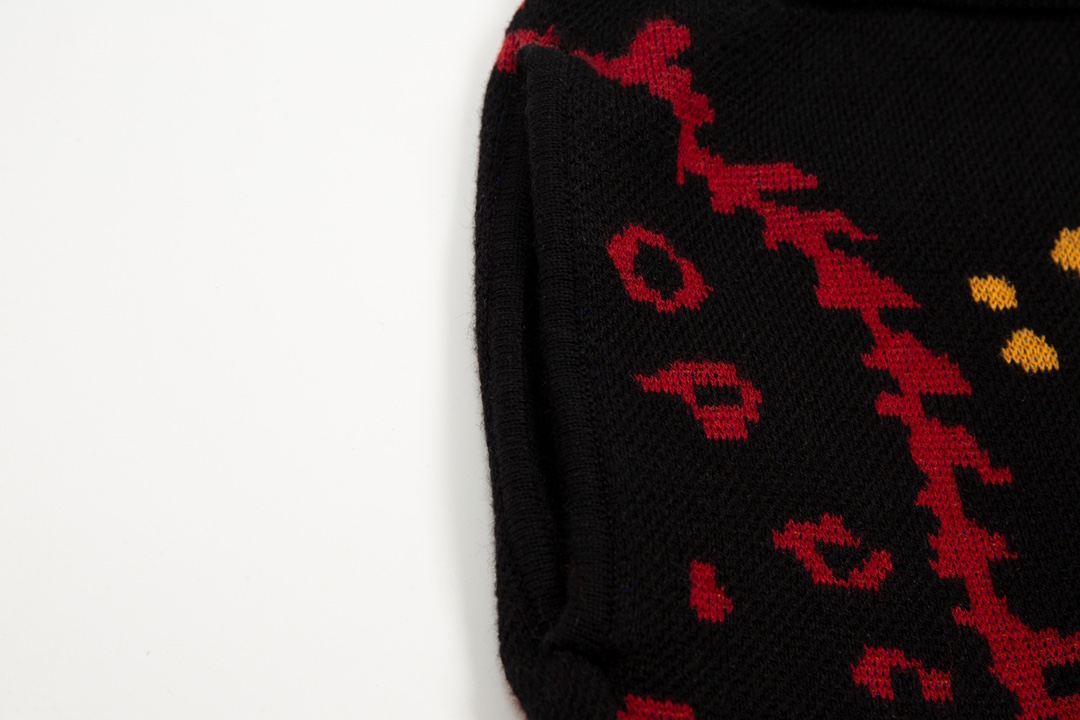 Rhud3 2023ss men’s and women’s same style cashew flower knitted shorts