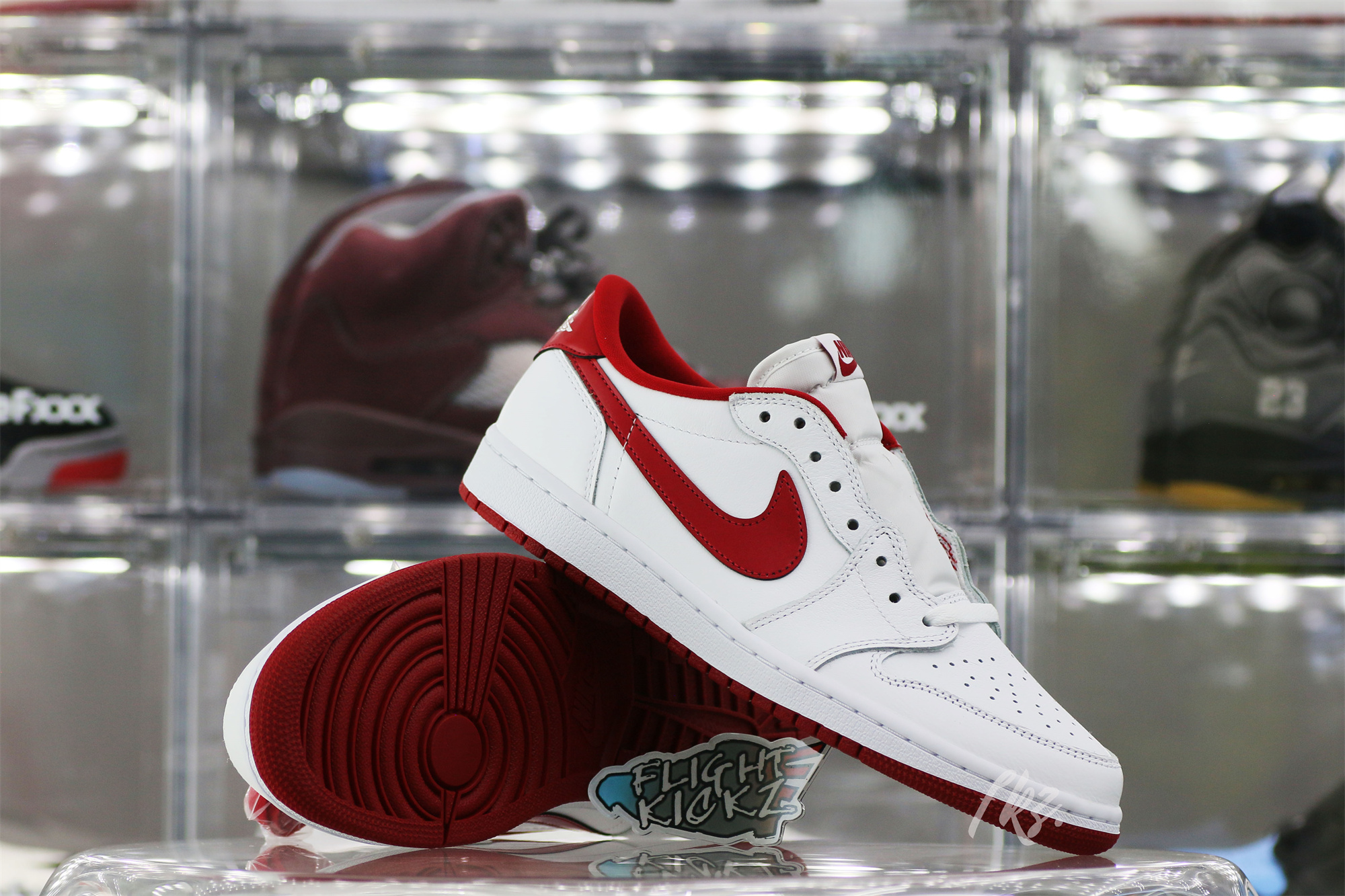 Air Jordan 1 Retro Low White Varsity Red