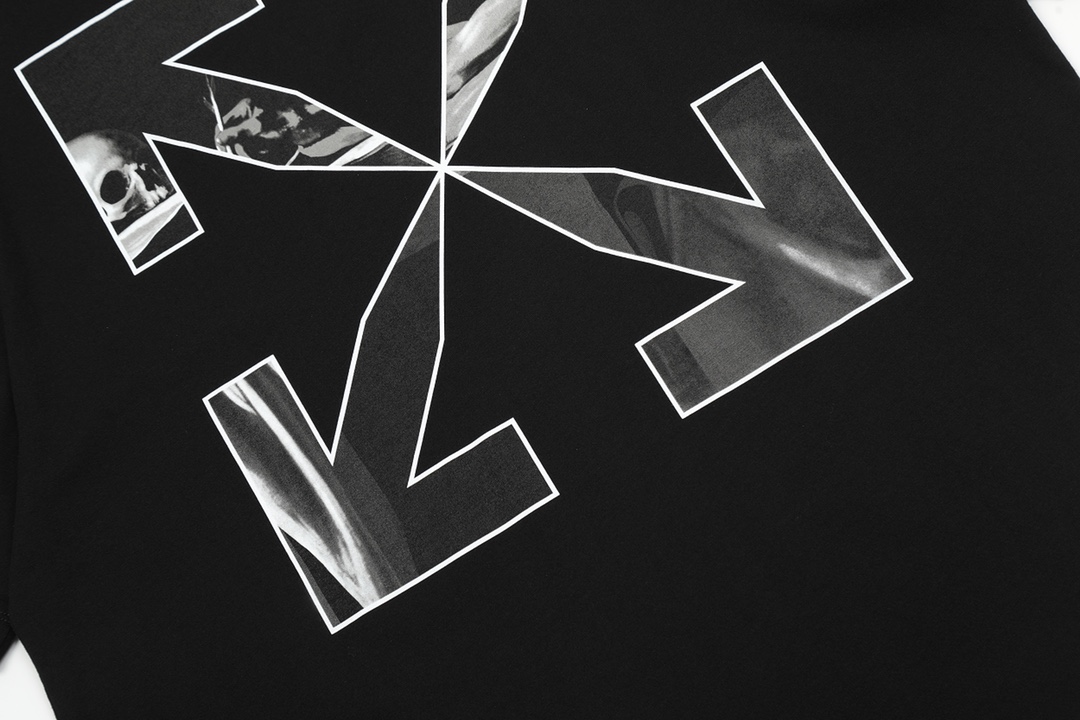 Ow Caravaggio black and white religious short sleeves