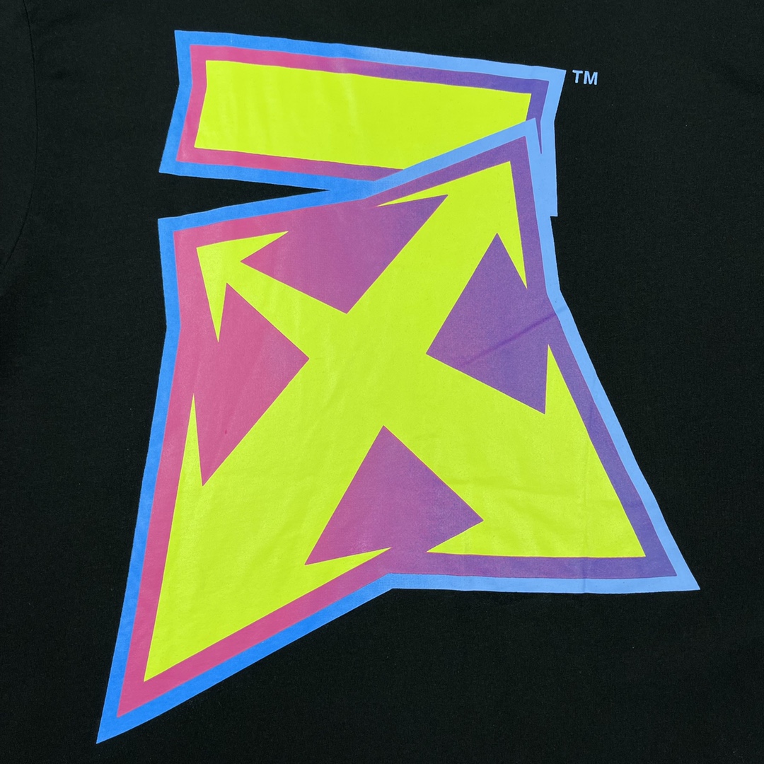 Ow color arrow lightning short sleeves