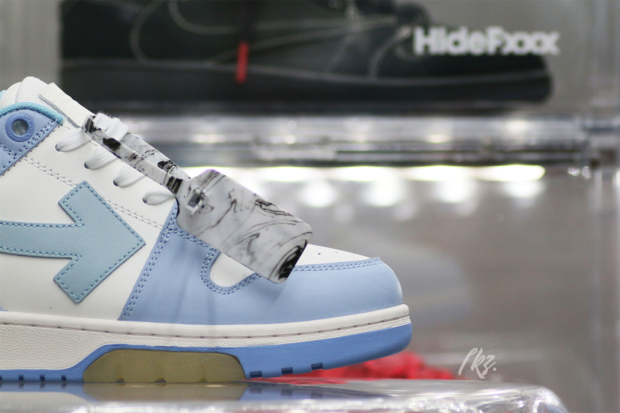 OFF-WHITE Blue & White Out Of Office Sneakers