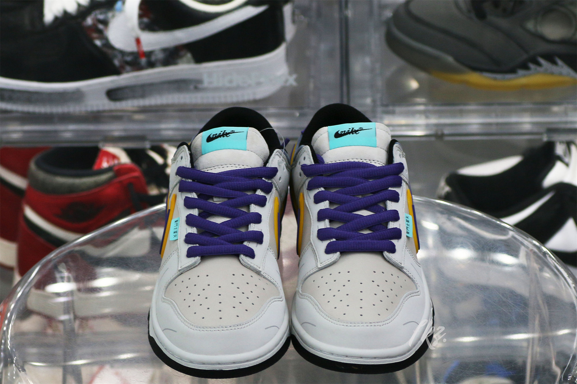 Nike SB Dunk Low & Athena Sail Pink Purple Gold