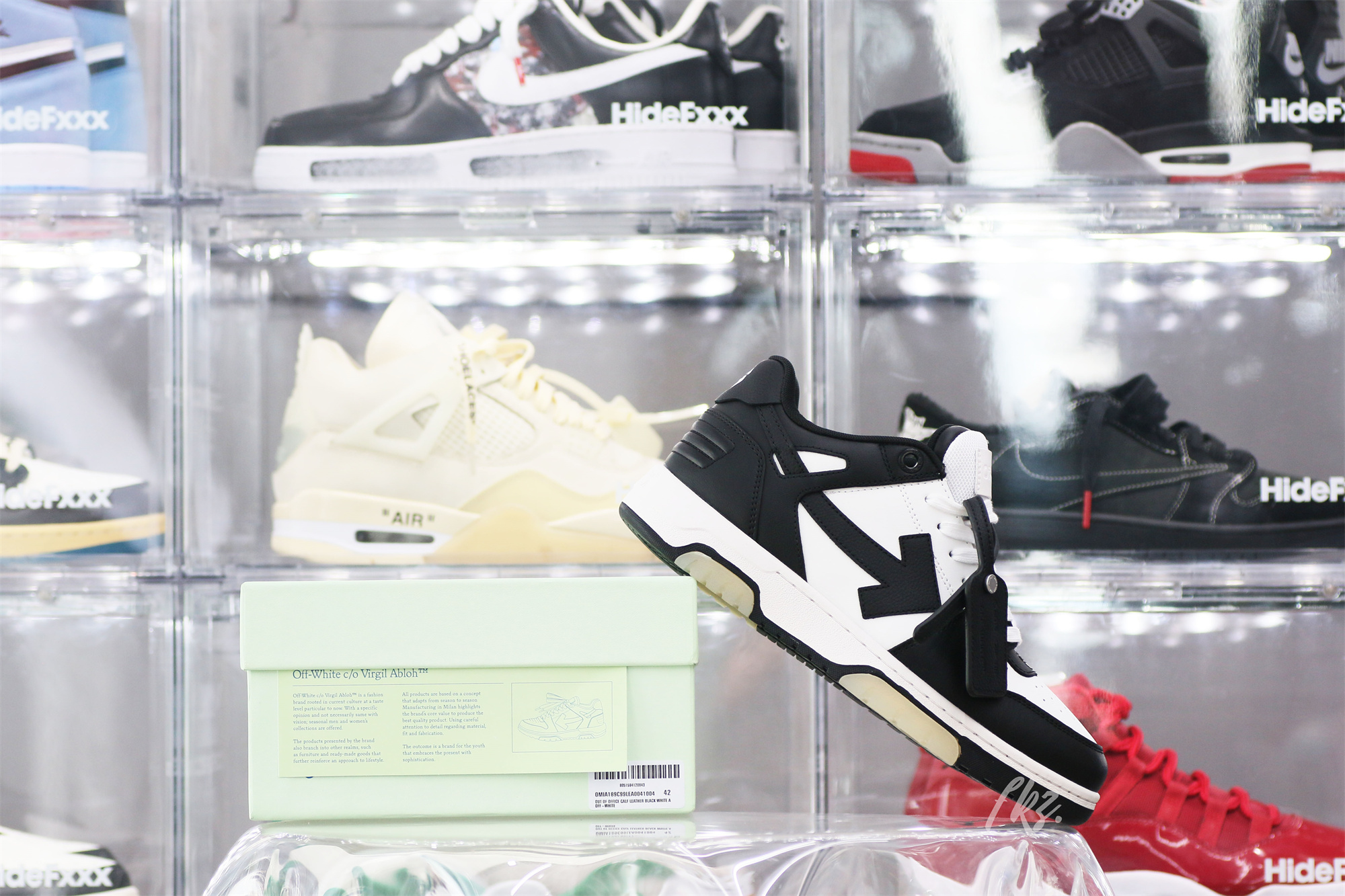 OFF-WHITE Black & White Out Of Office Sneakers