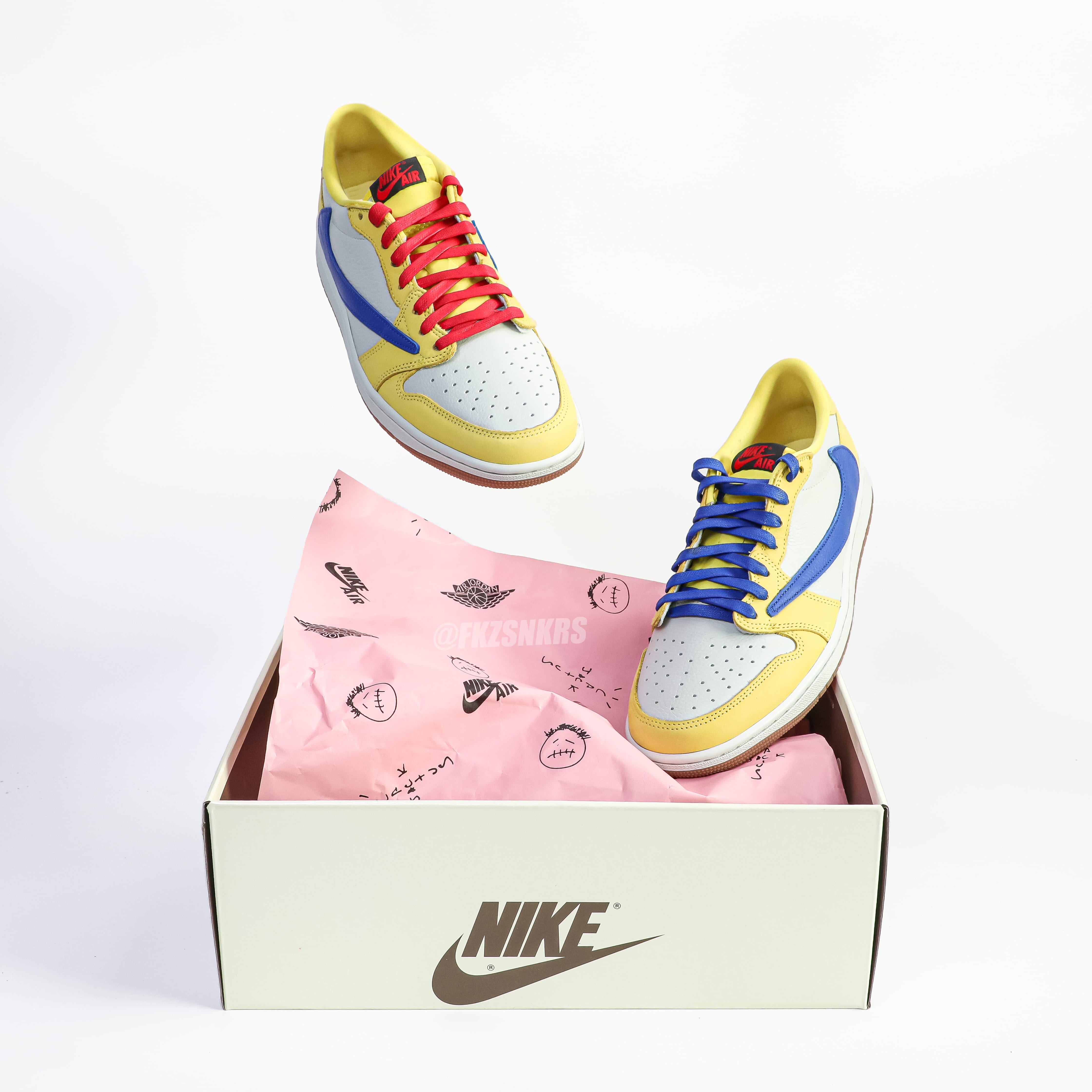 Travis Scott x Air Jordan 1 Retro Low OG SP “Elkins/Canary Yellow” (LN5 A1 batch)